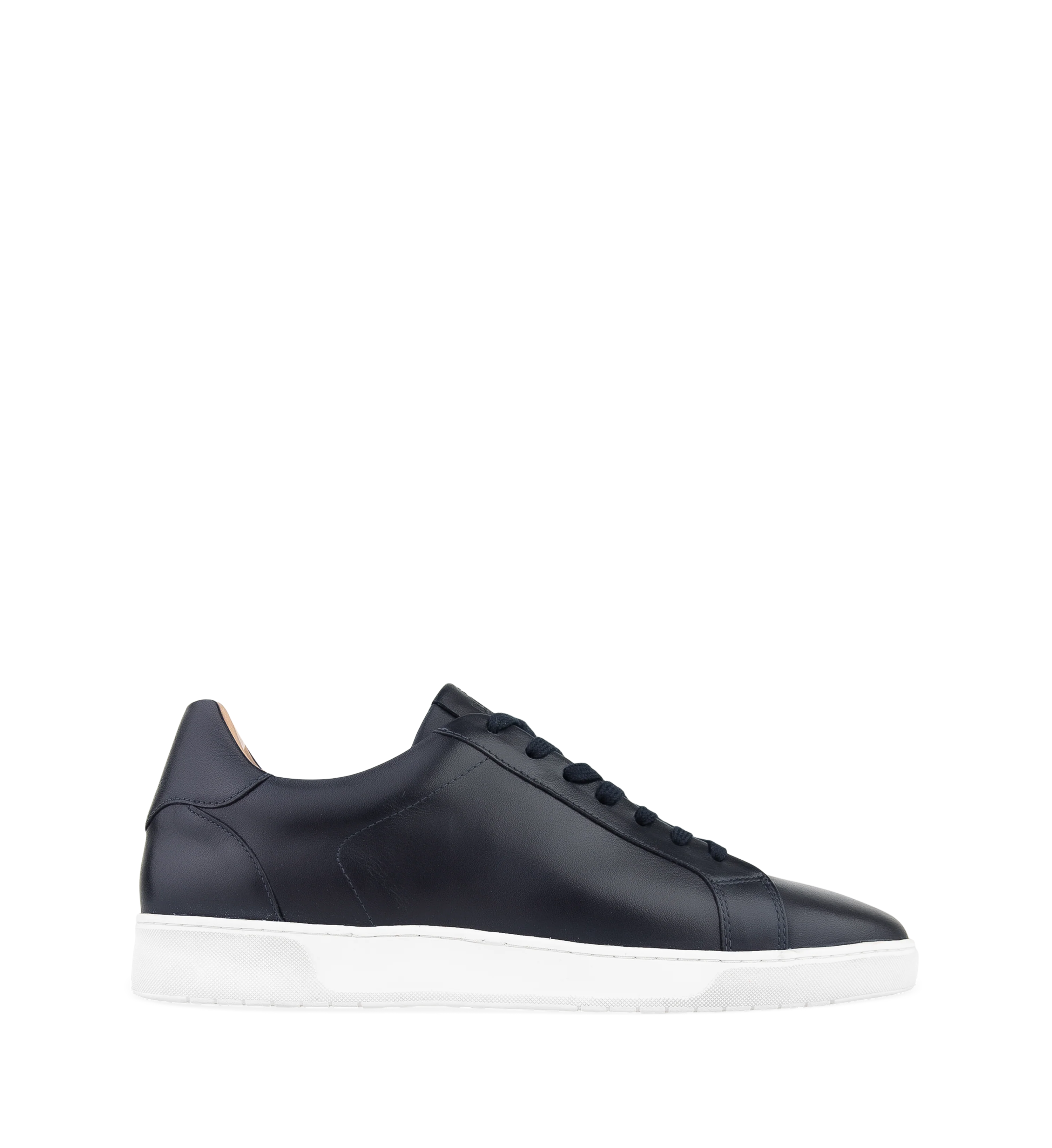 Bohrium Navy Leather Men's Sneakers
