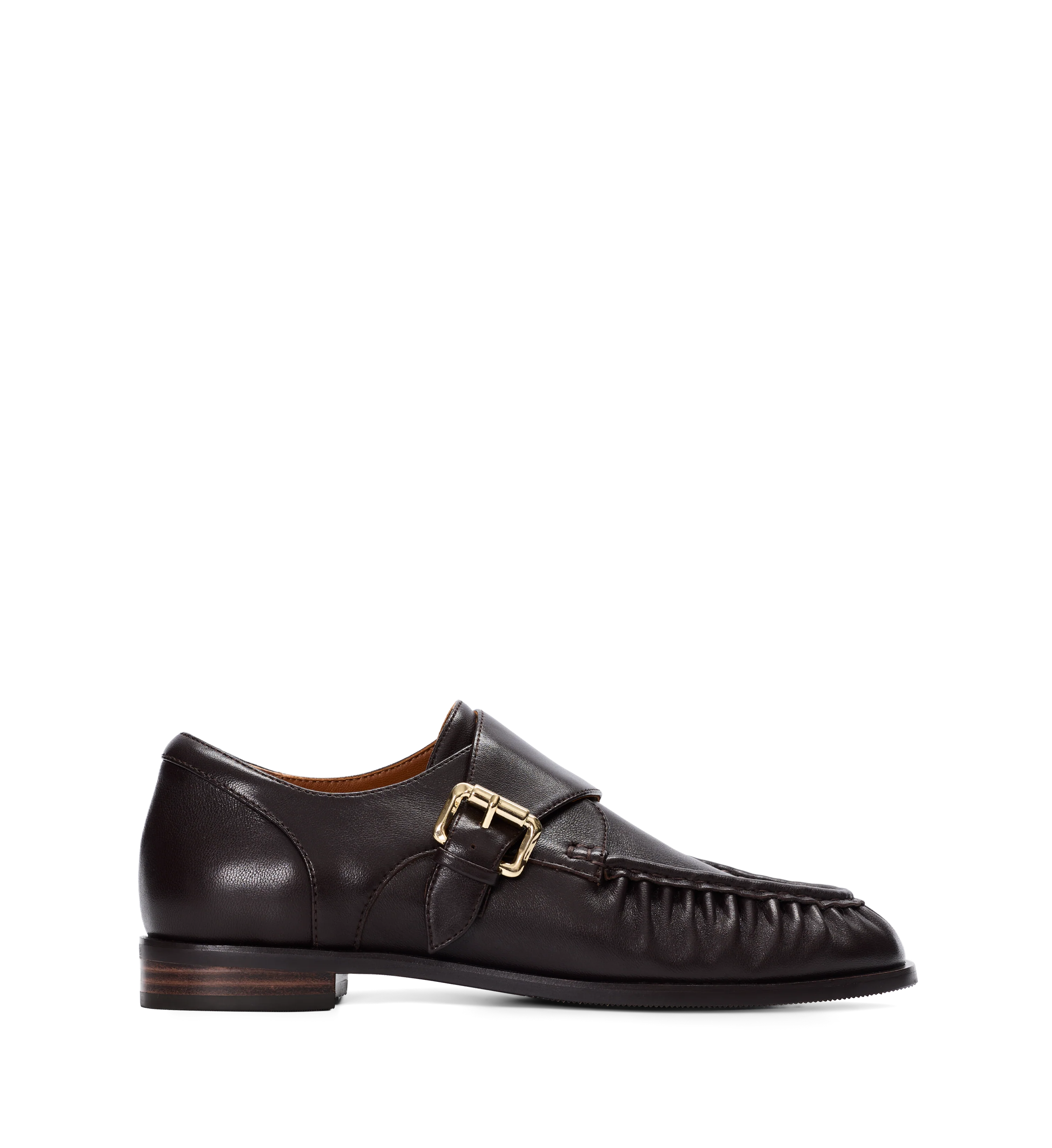Curruca Chocolate Brown Leather Monks & Laceups