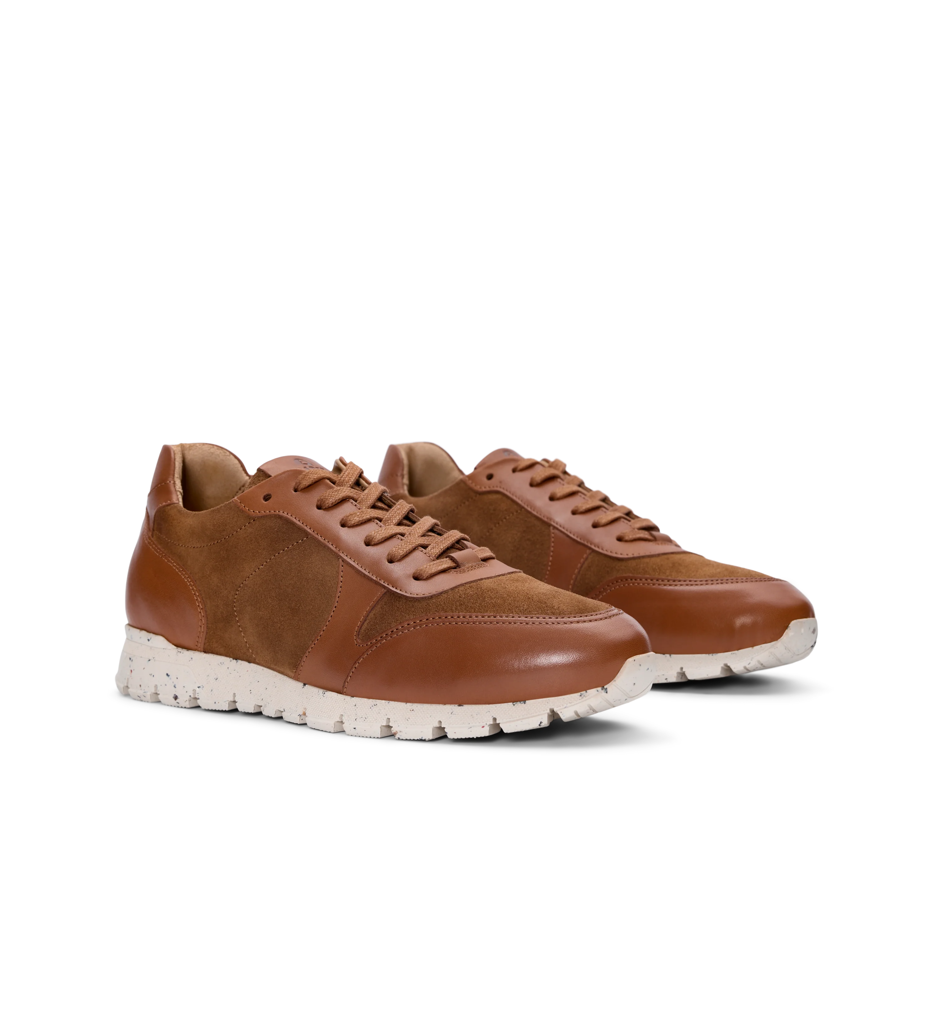 Erbium Tan Leather Sneakers