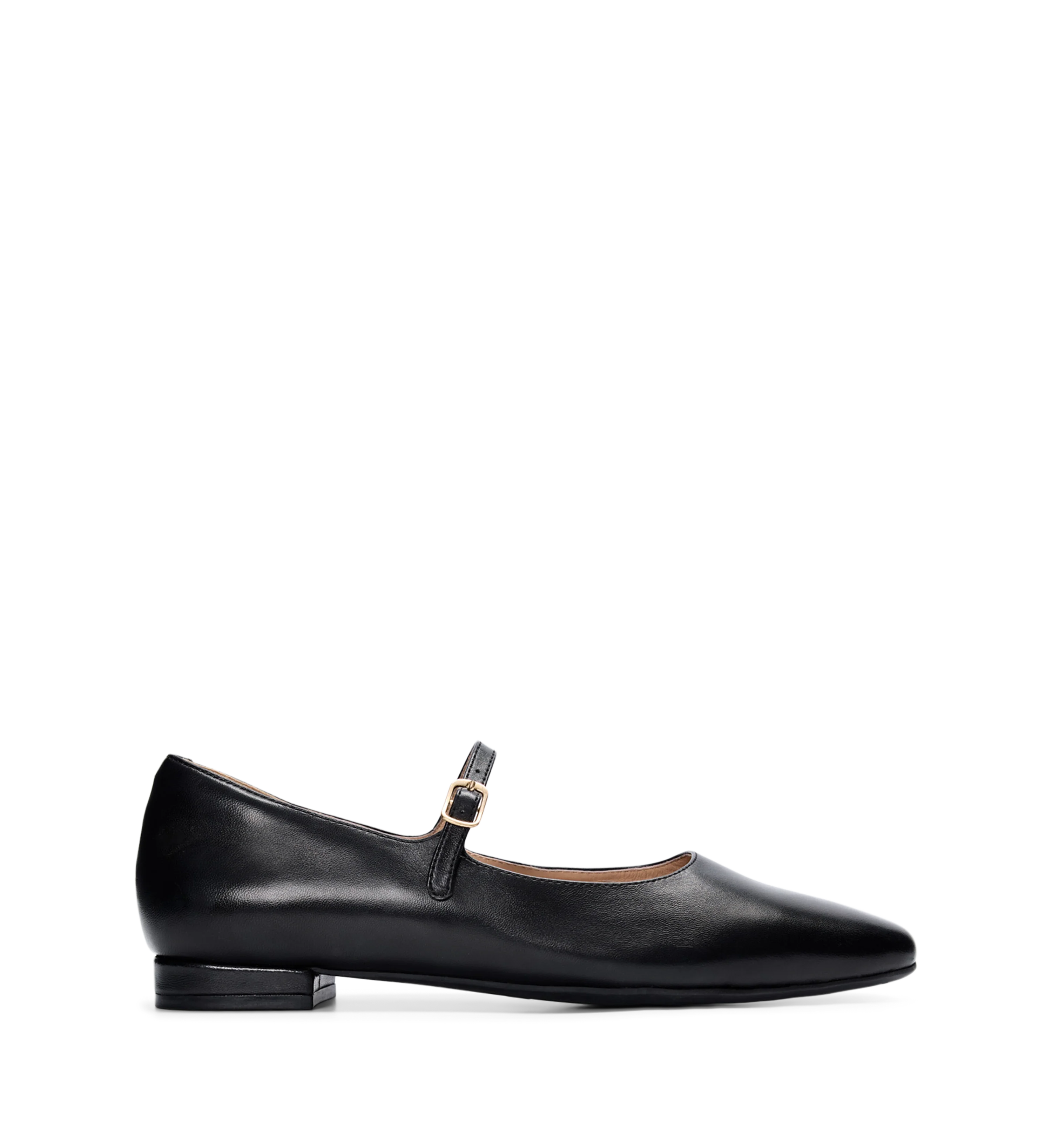 Palmchat Black Leather Ballet Flats