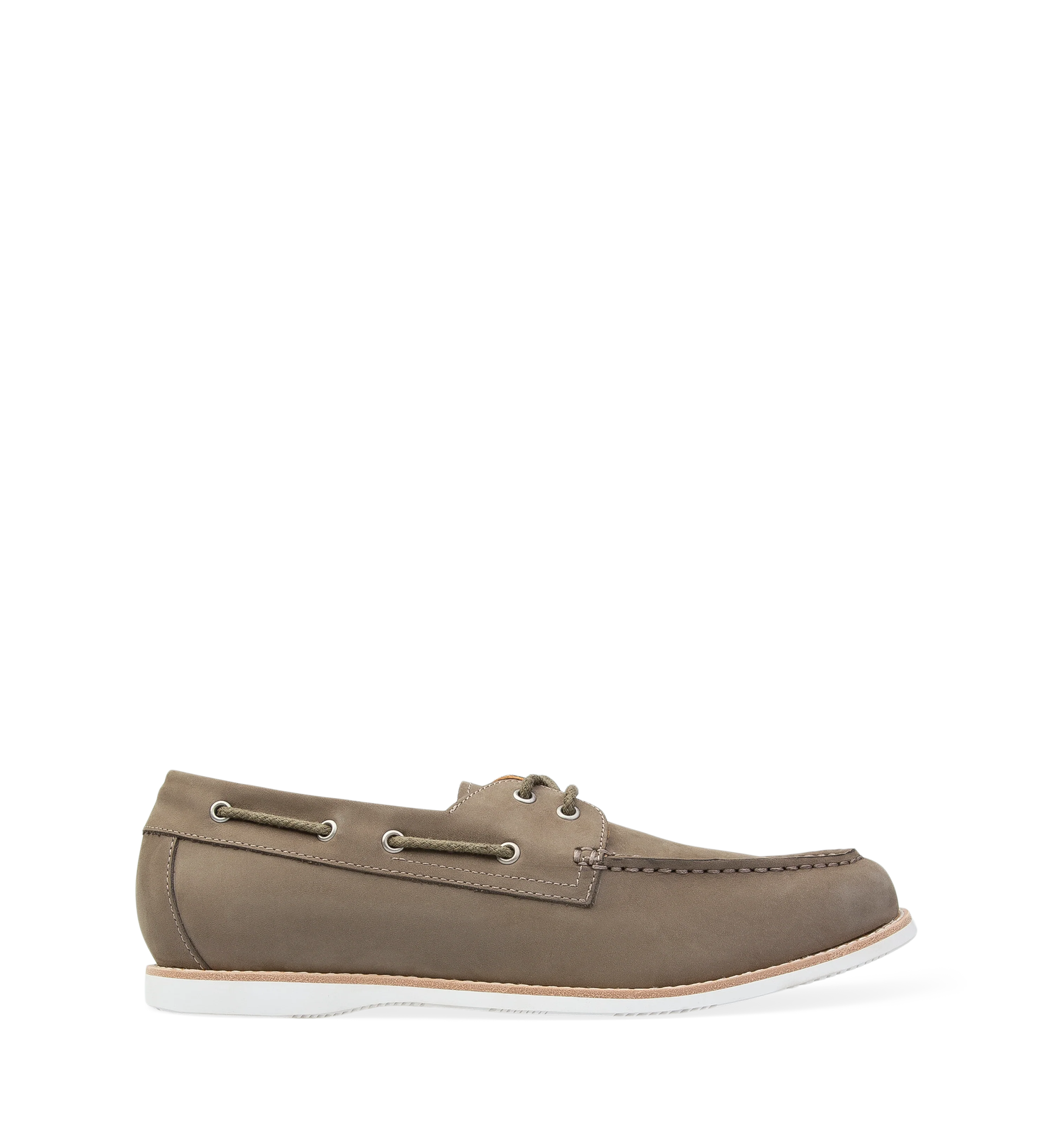Polonium Charcoal Nubuck Boat Shoes