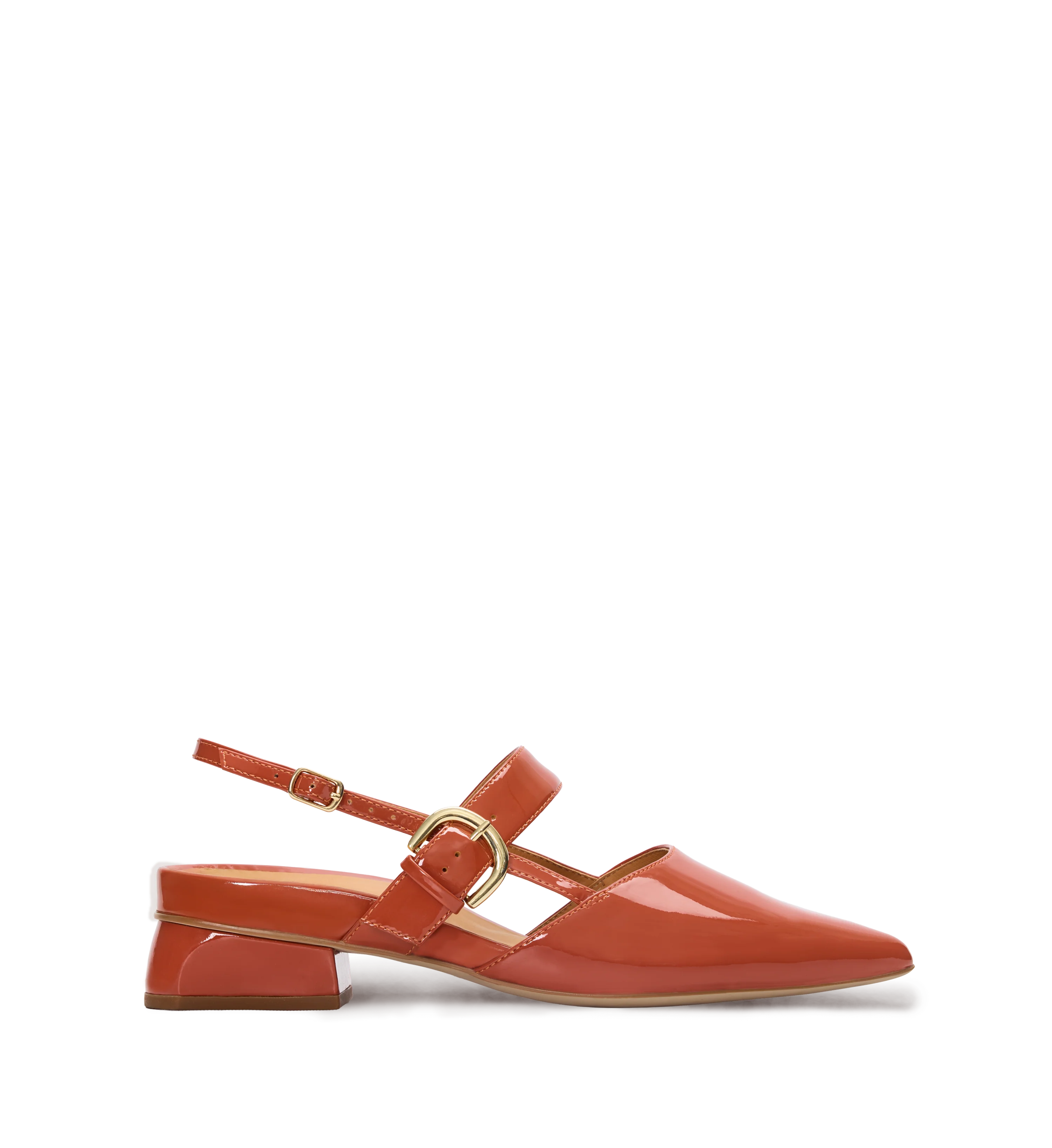 Eider Terracotta Patent Leather Flats