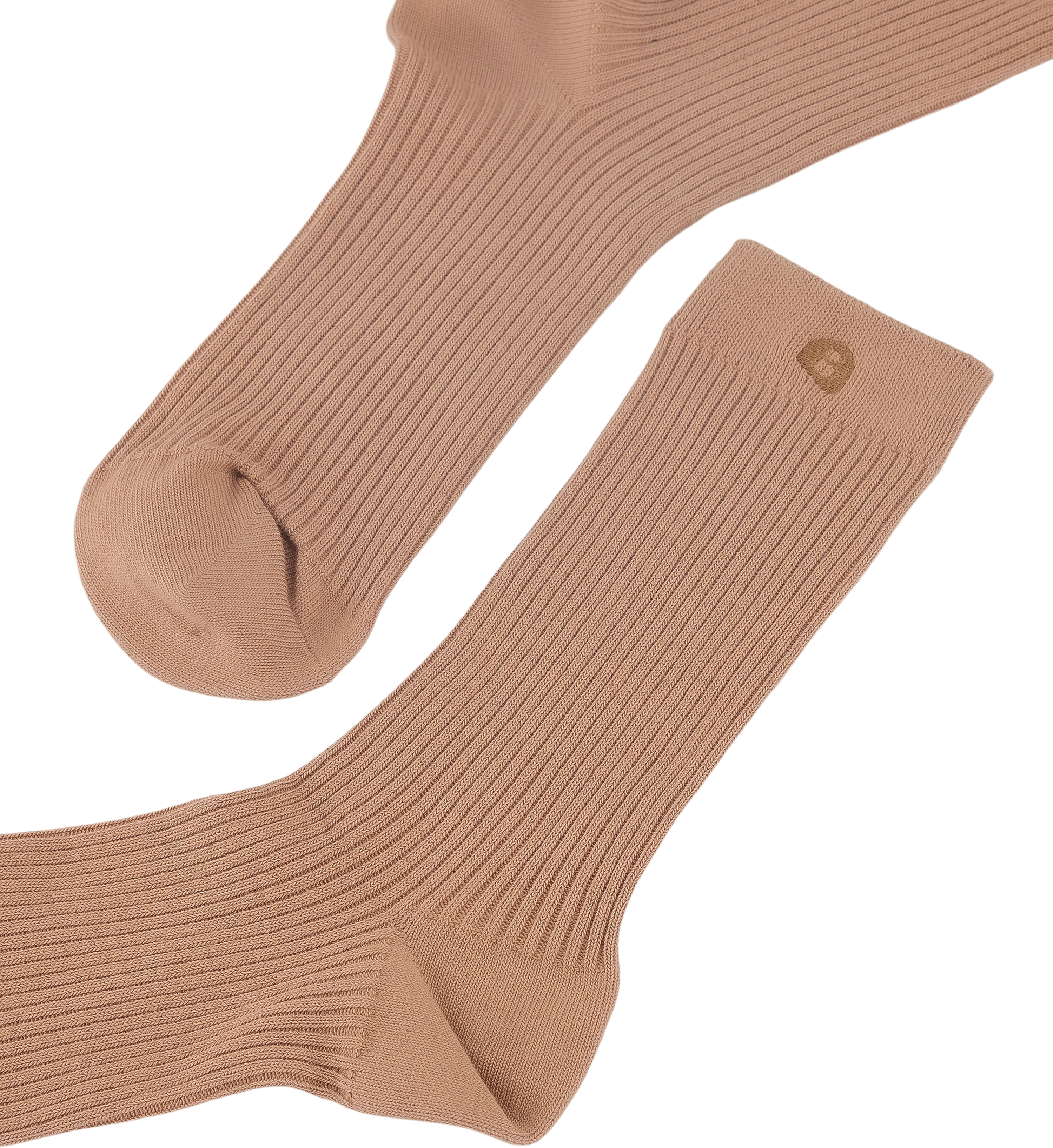 Womens Crew Socks 2pk Terracotta Cotton Blend