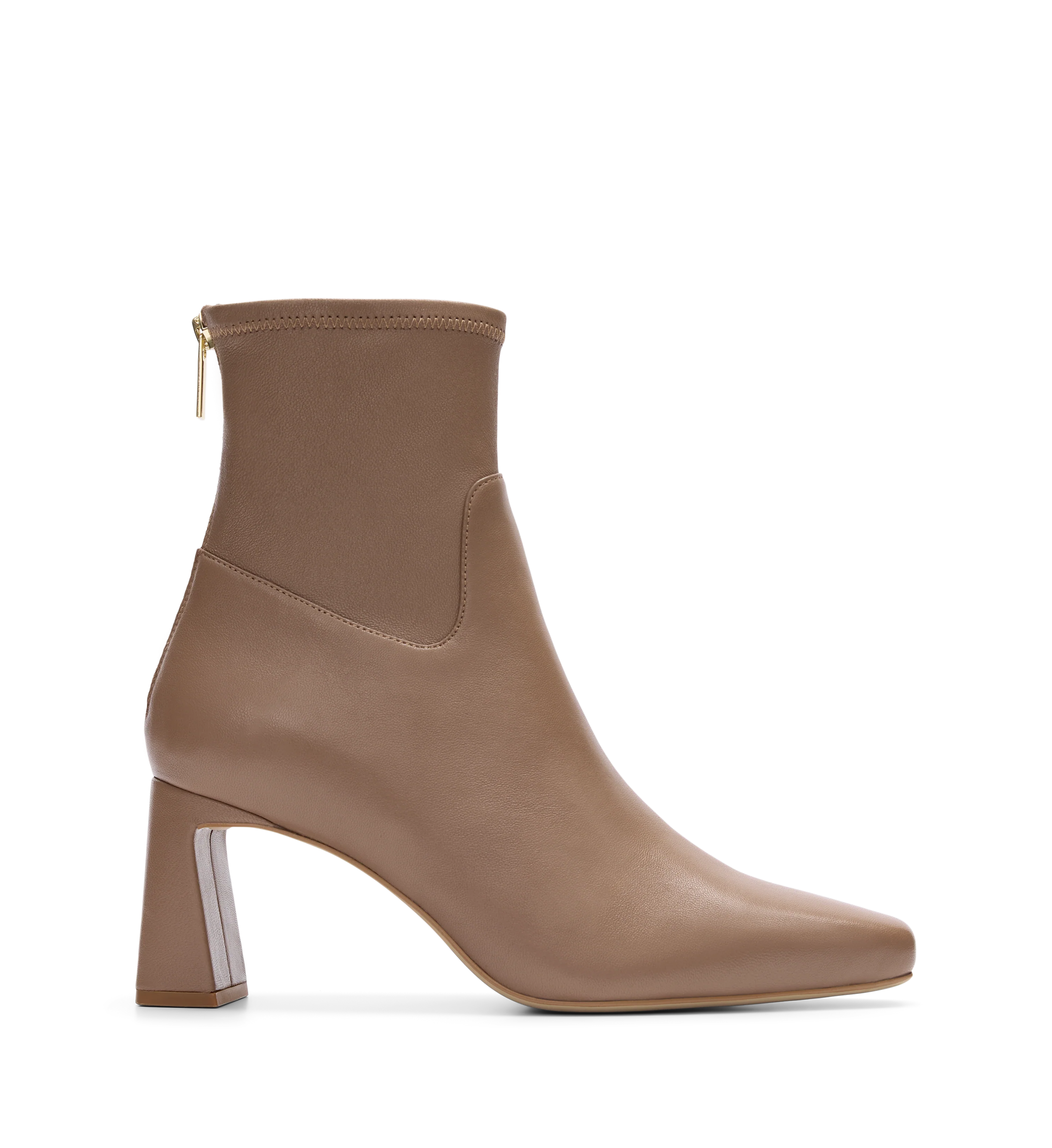 Rockfinch Mushroom Leather Heeled Boots