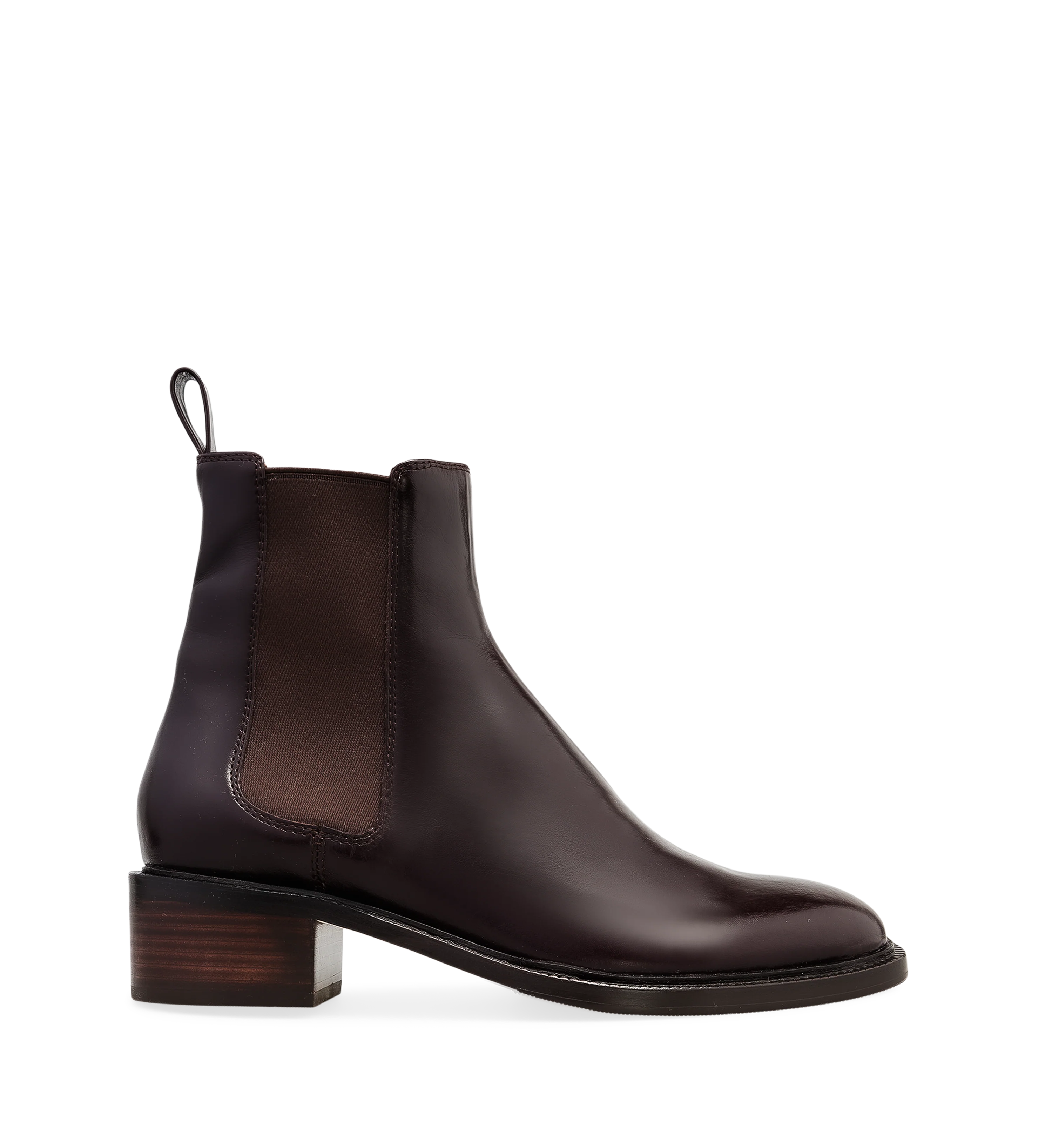 Tyrant Dark Oak Boxed Leather Ankle Boots
