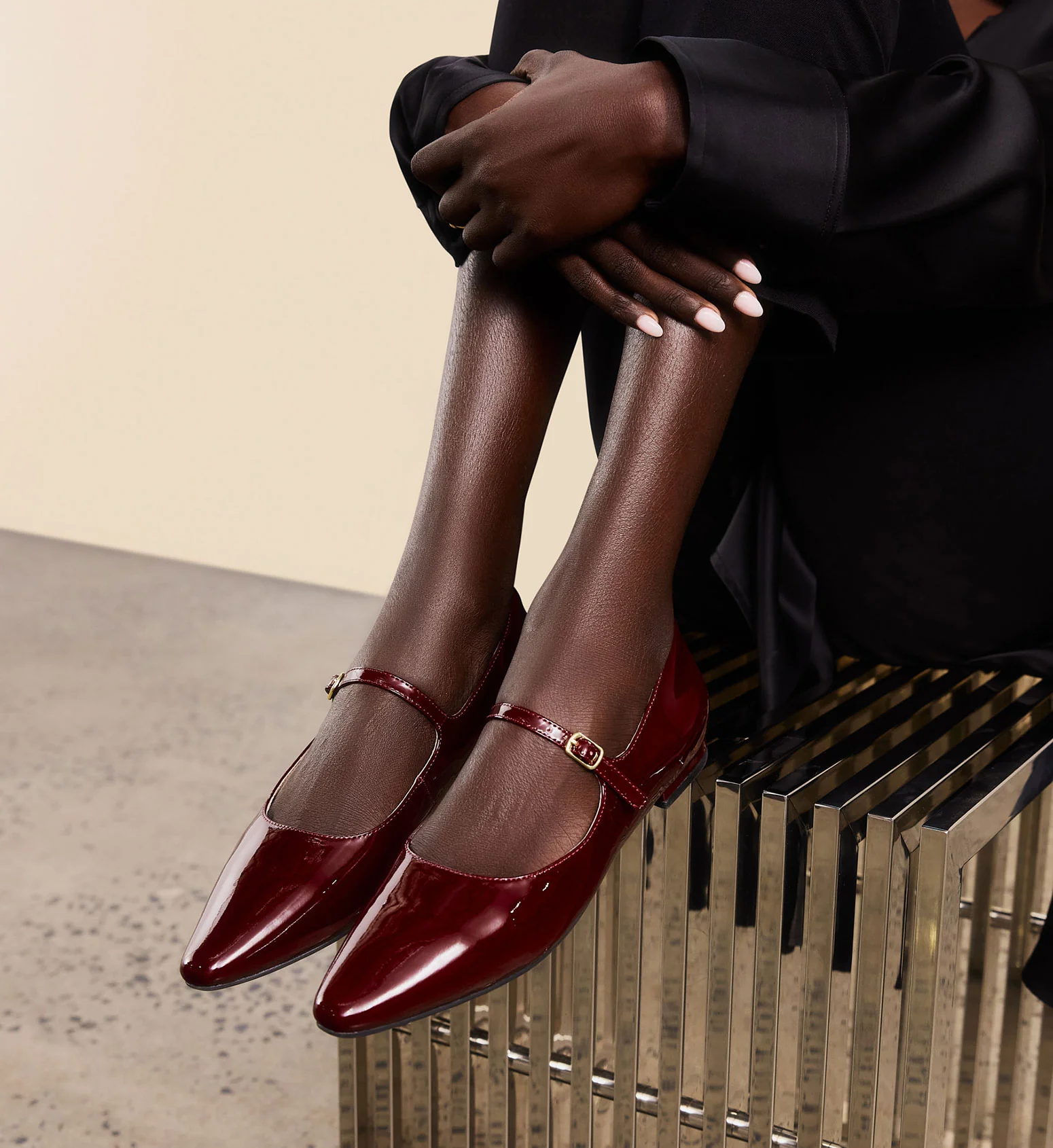 Inca 2 Merlot Patent Leather Ballet Flats