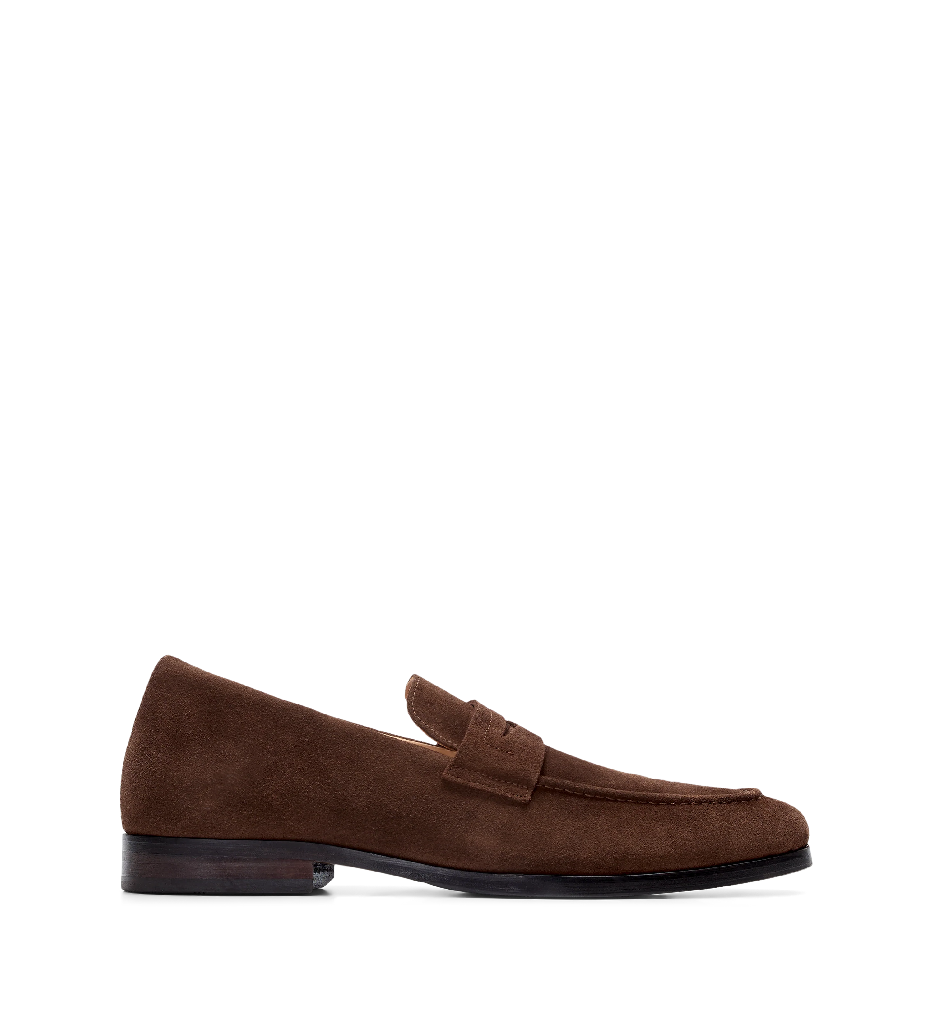Samarium Brown Suede Loafers