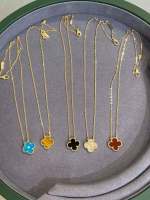 replica Van Cleef & Arpels Vintage Alhambra Pendant Necklace - Yellow Gold - H Lin Jewelry