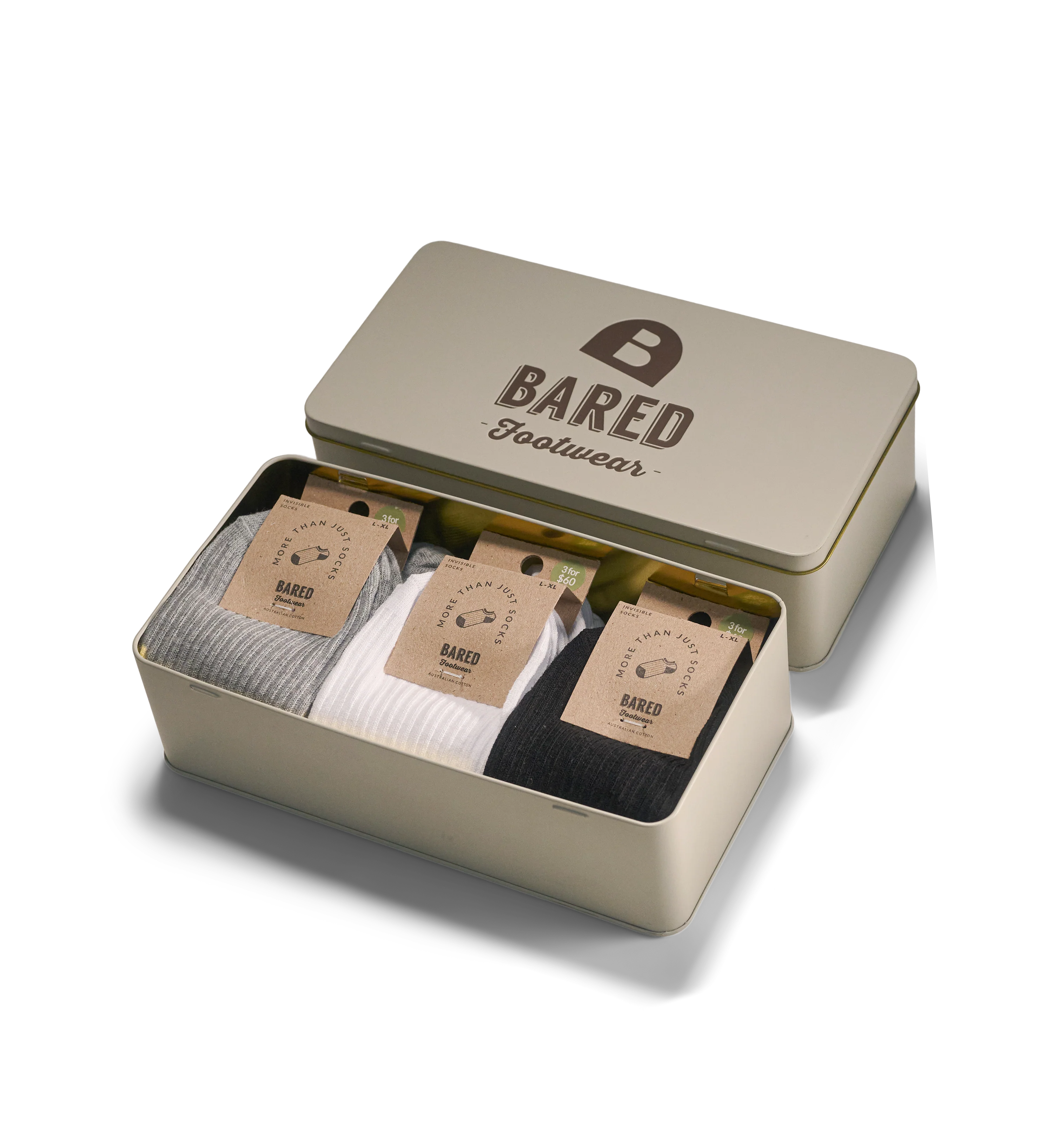 Men's Invisible Sock Tin - Socks