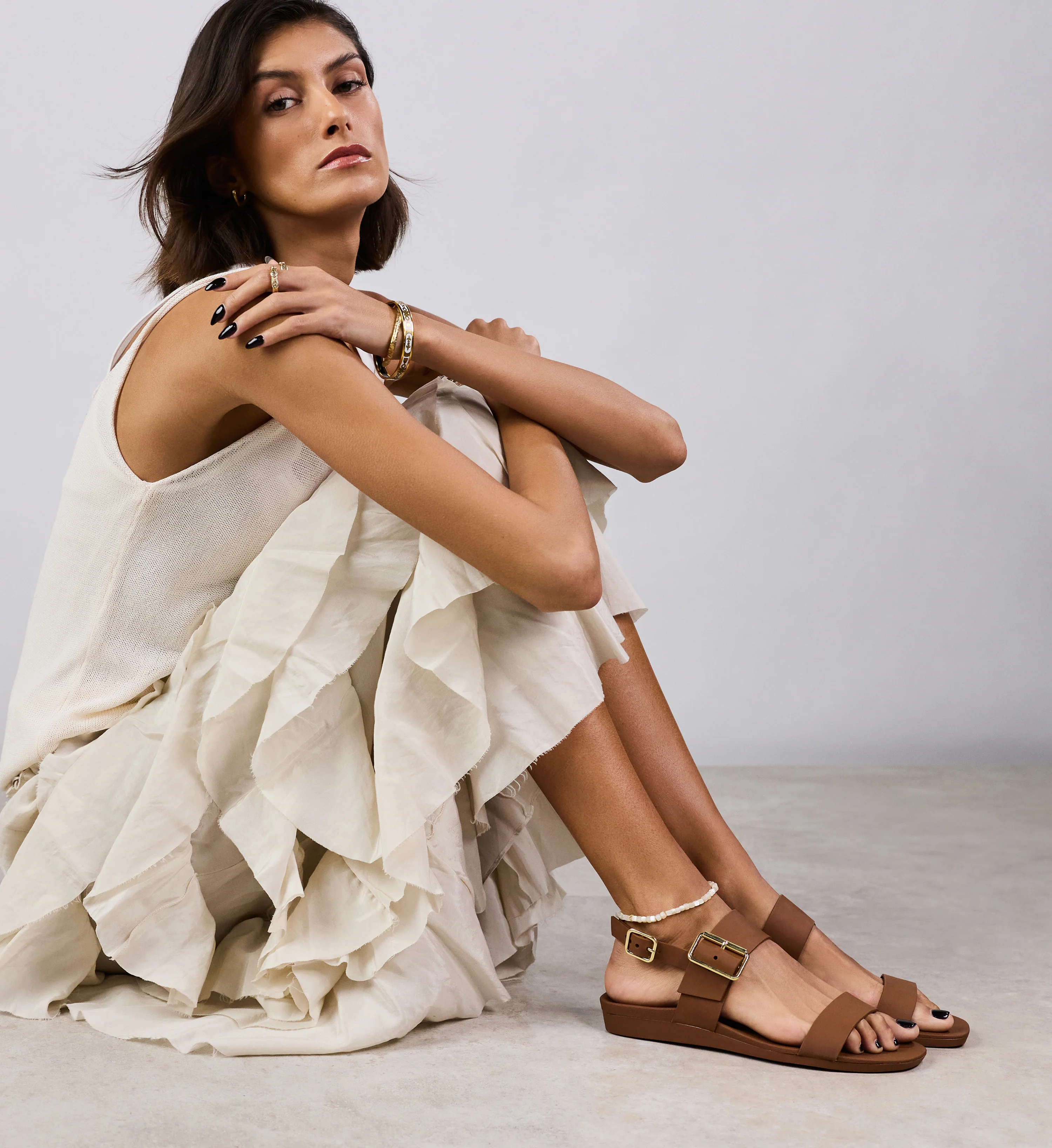 Sanderlings Nutshell Rubber Sandals