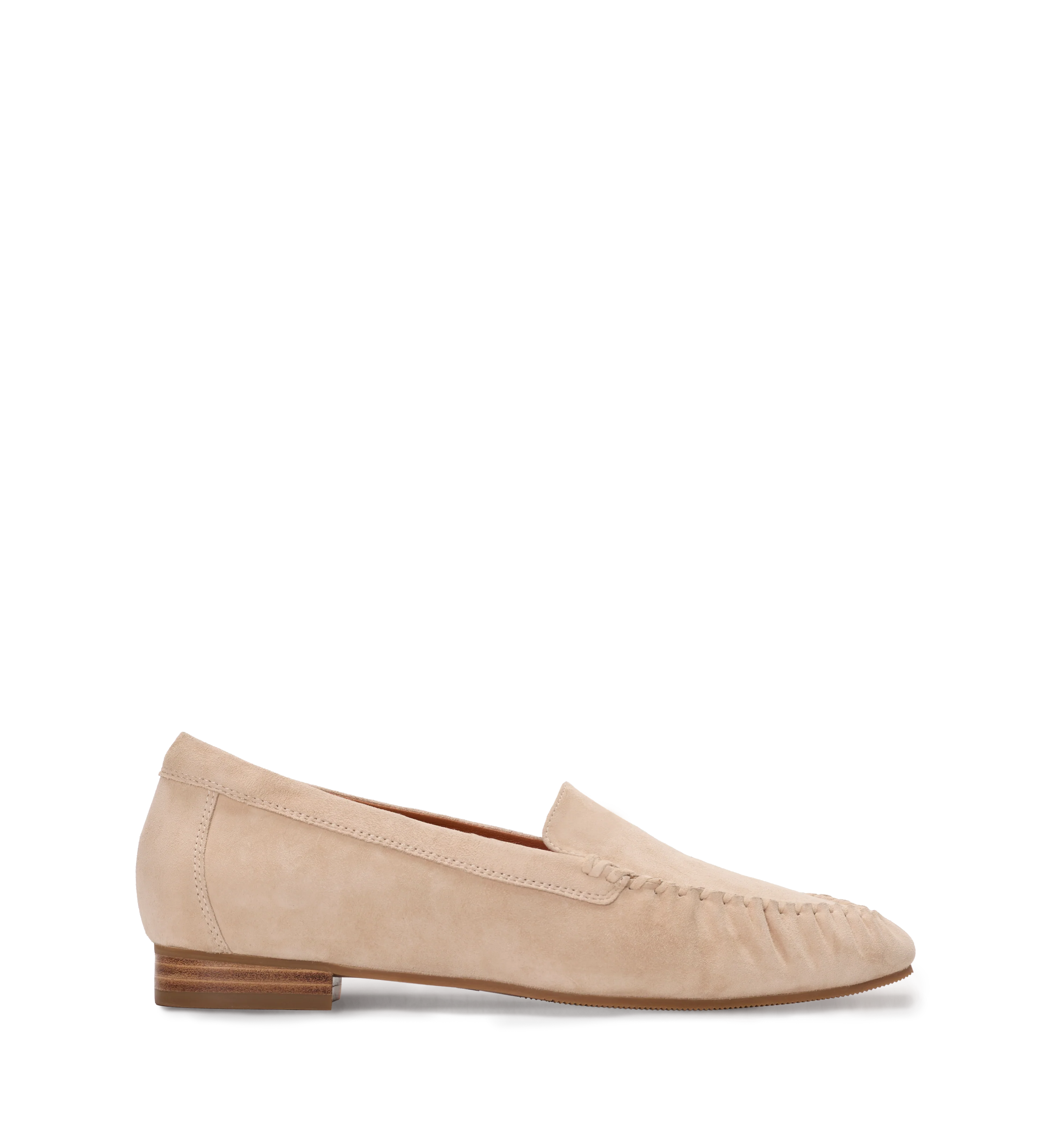 Blossomcrown Blush Suede Loafers