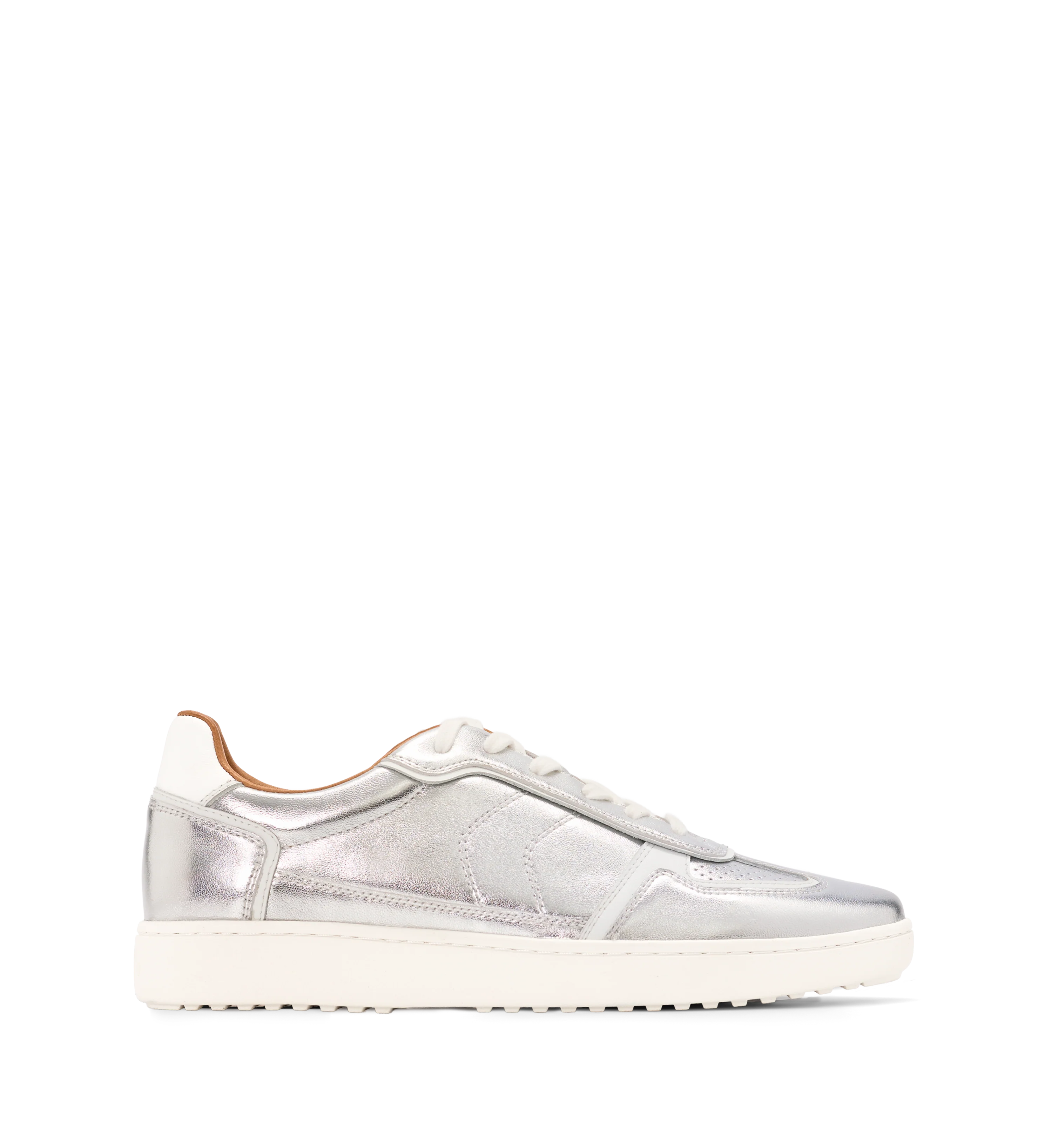 Arremon Silver Leather Sneakers