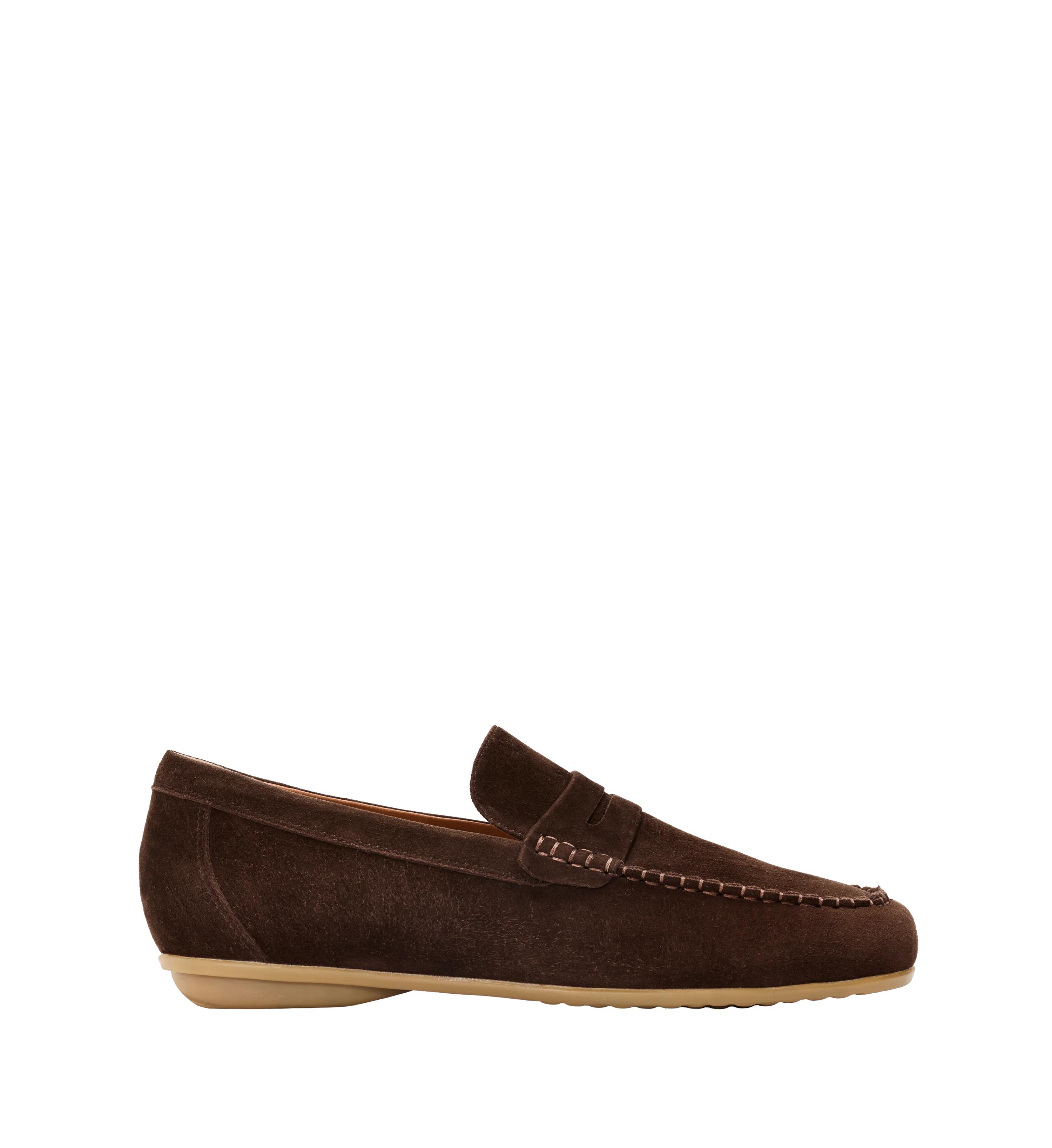 Hobby Chocolate Brown Suede Loafers