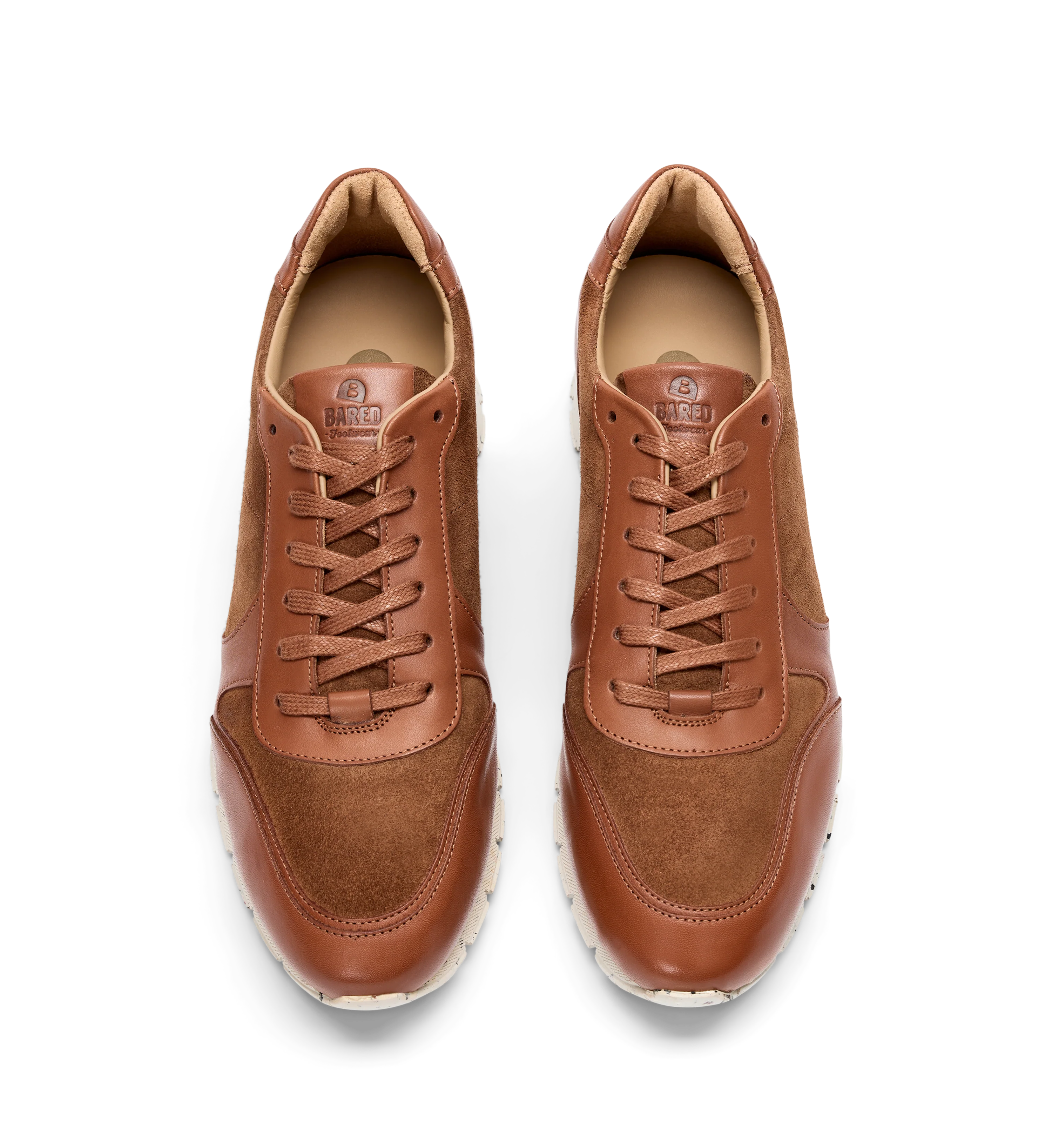 Erbium Tan Leather Sneakers