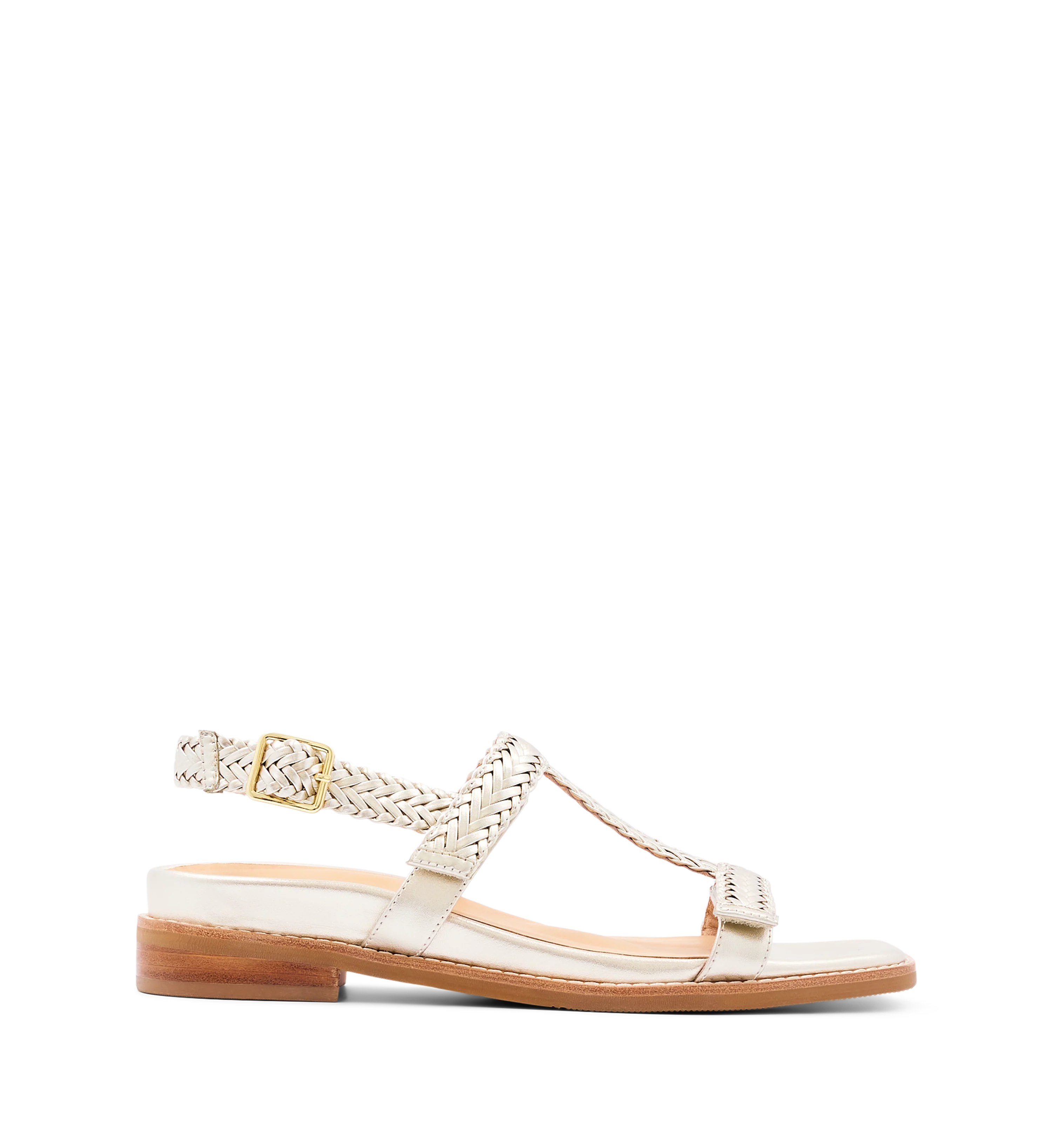 Anhinga Soft Gold Leather Sandals
