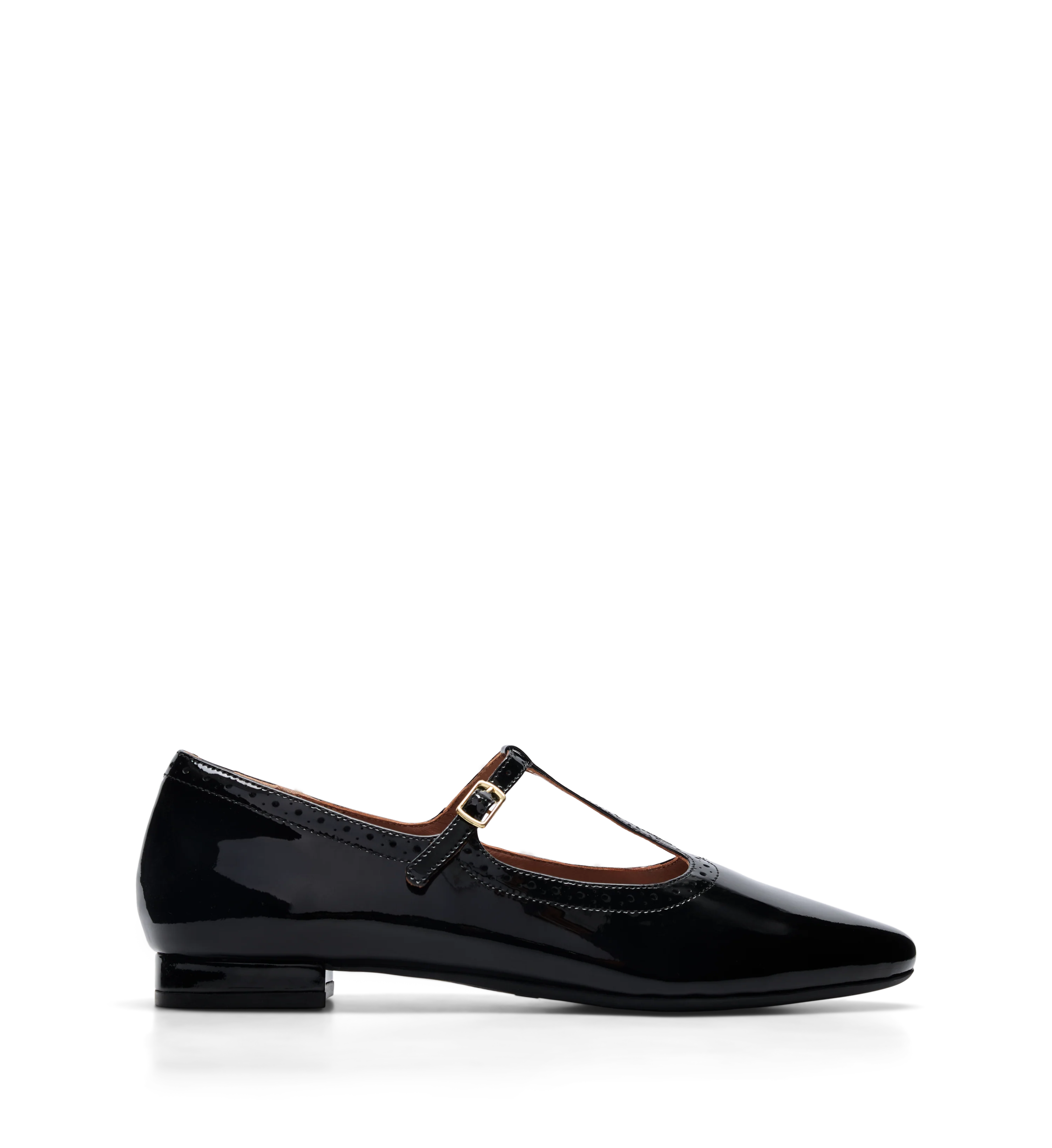 Alca Black Patent Leather Ballet Flats