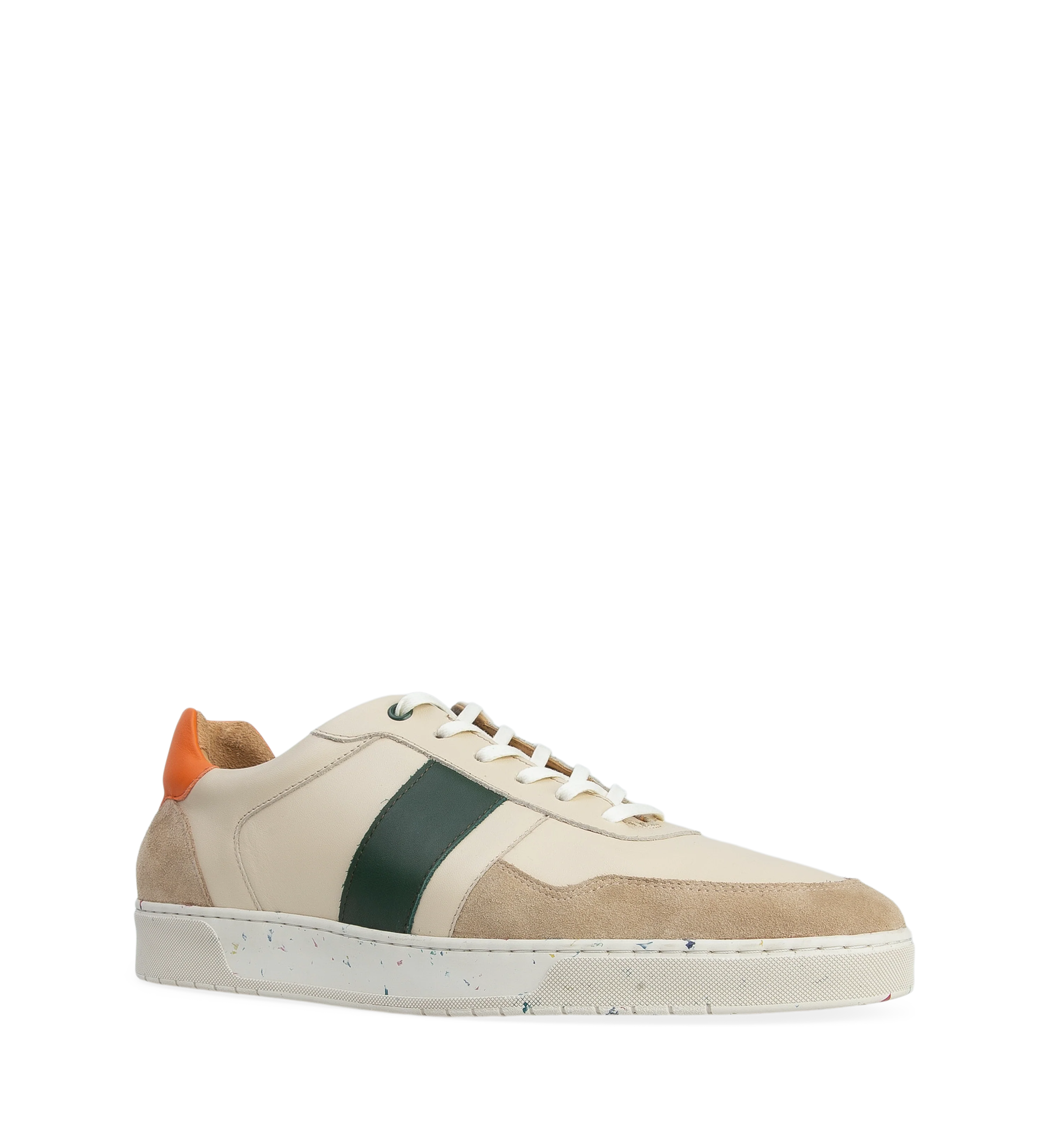 Caesium Ecru Leather Sneakers