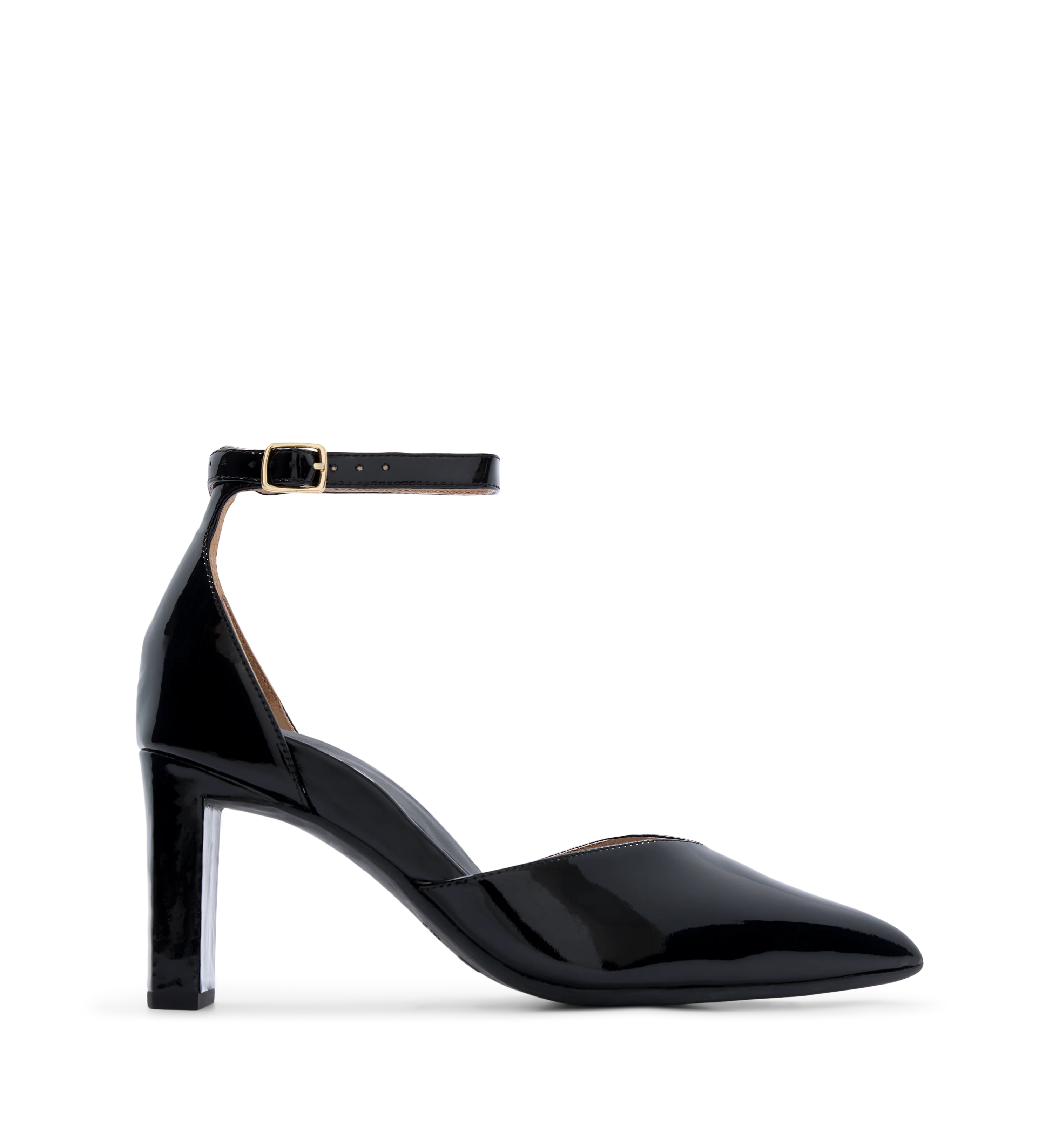 Korimako Black Patent Leather High Heels