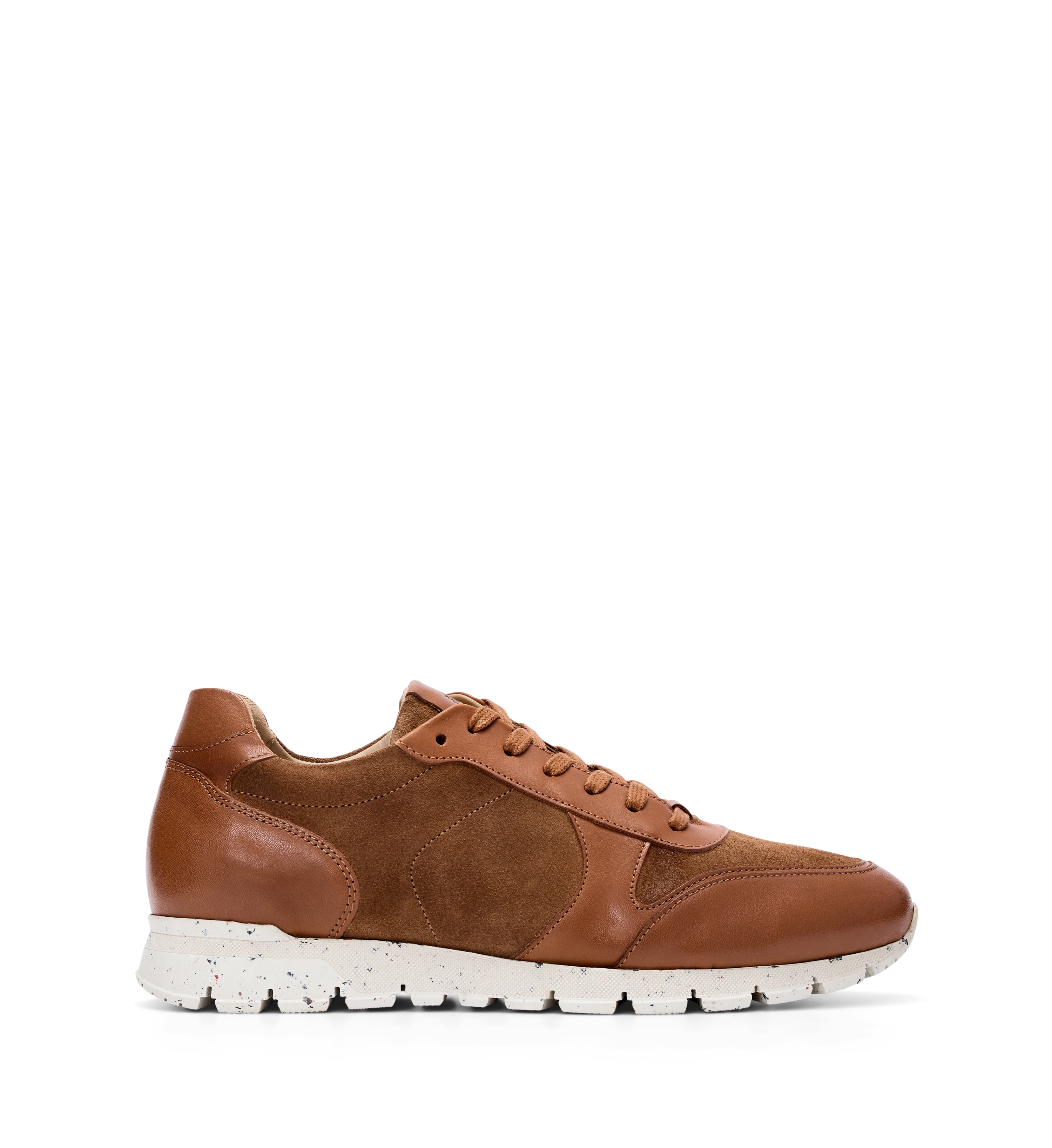 Erbium Tan Leather Sneakers