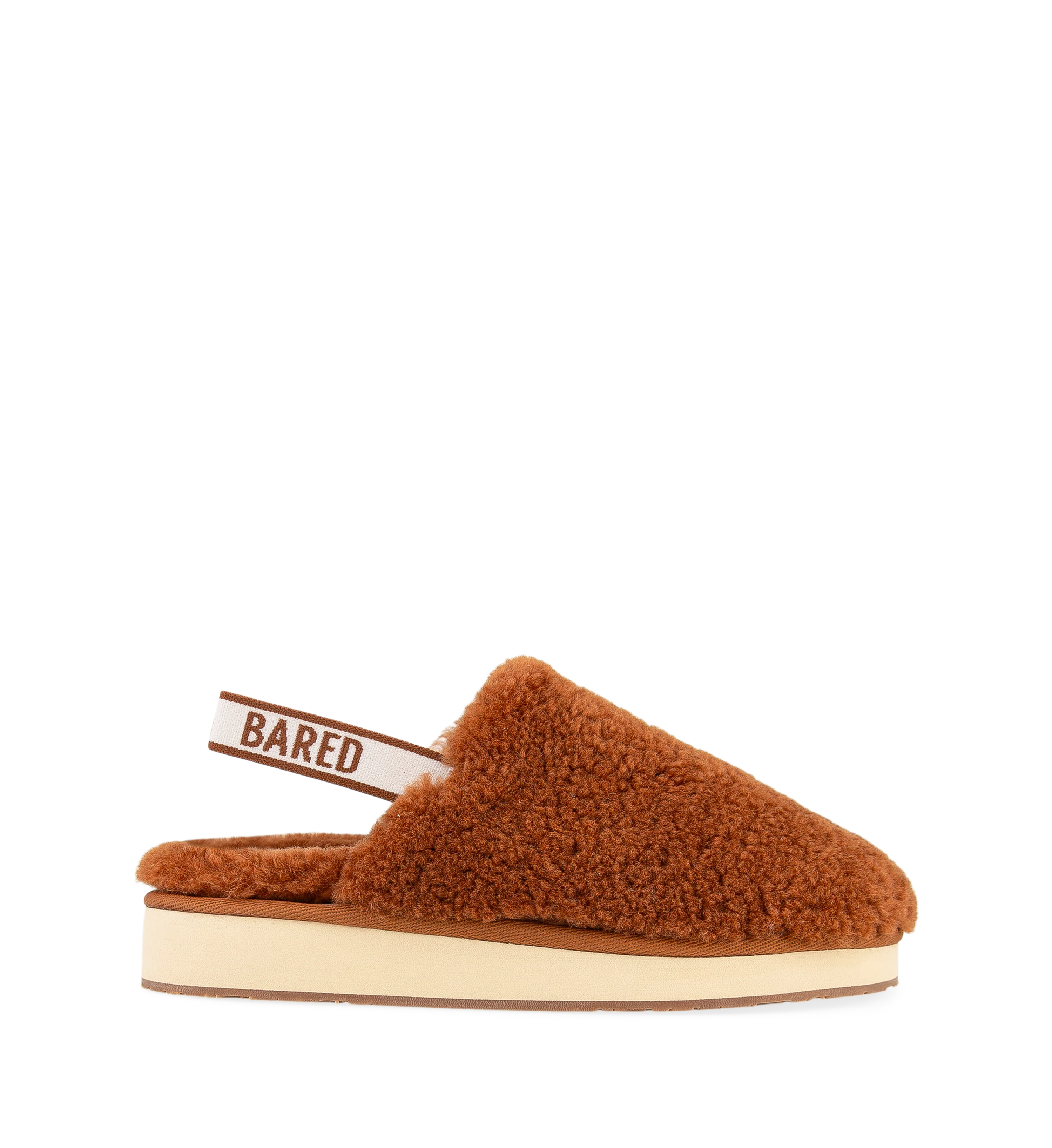Snuggling Terracotta Sheepskin Slipper Scuffs
