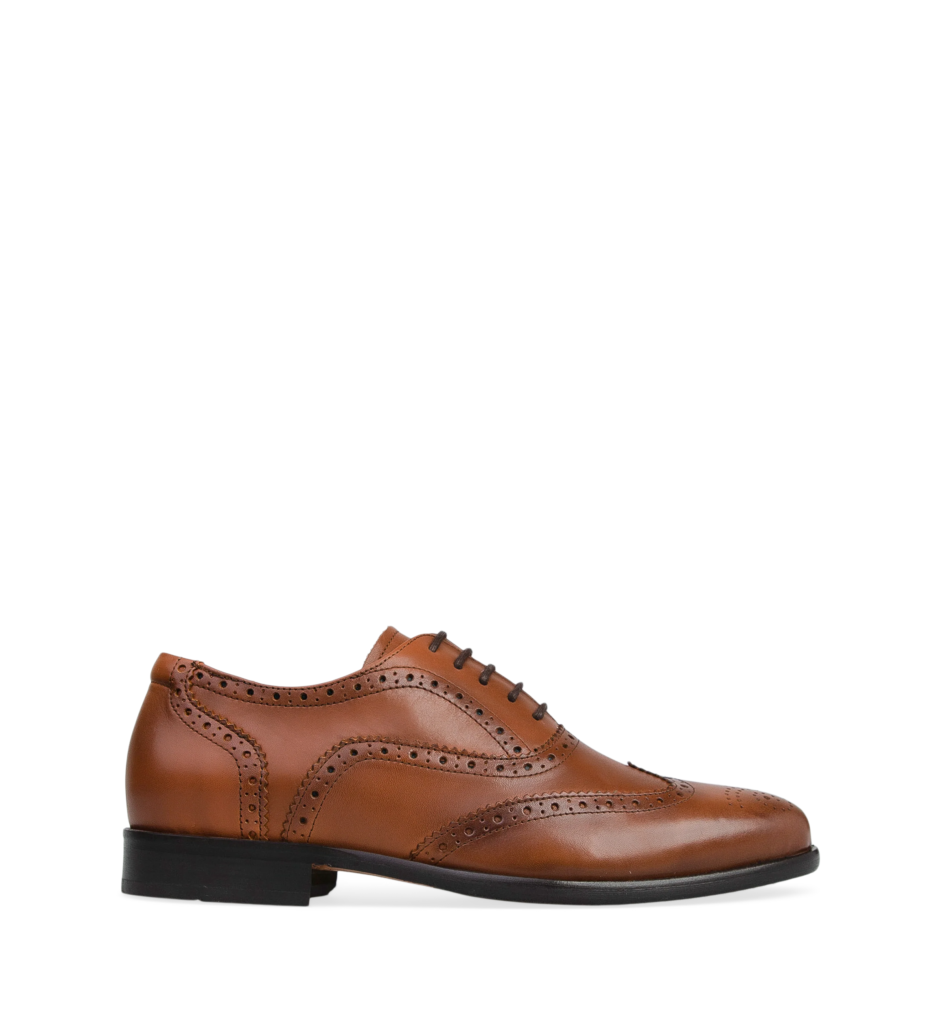Barium Tan Leather Lace Up Dress Shoes