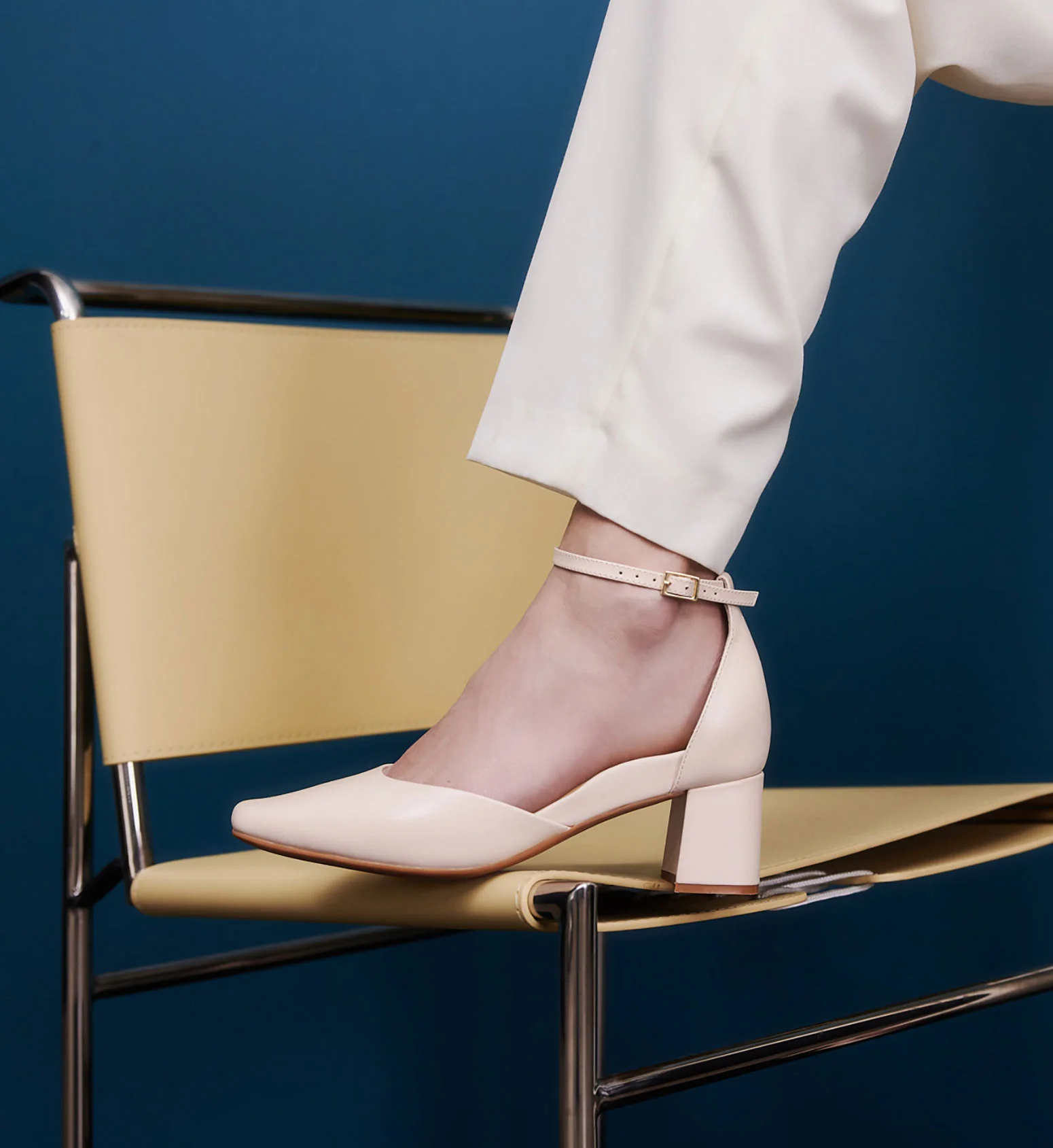 Gavilan Blush Leather Low Heels