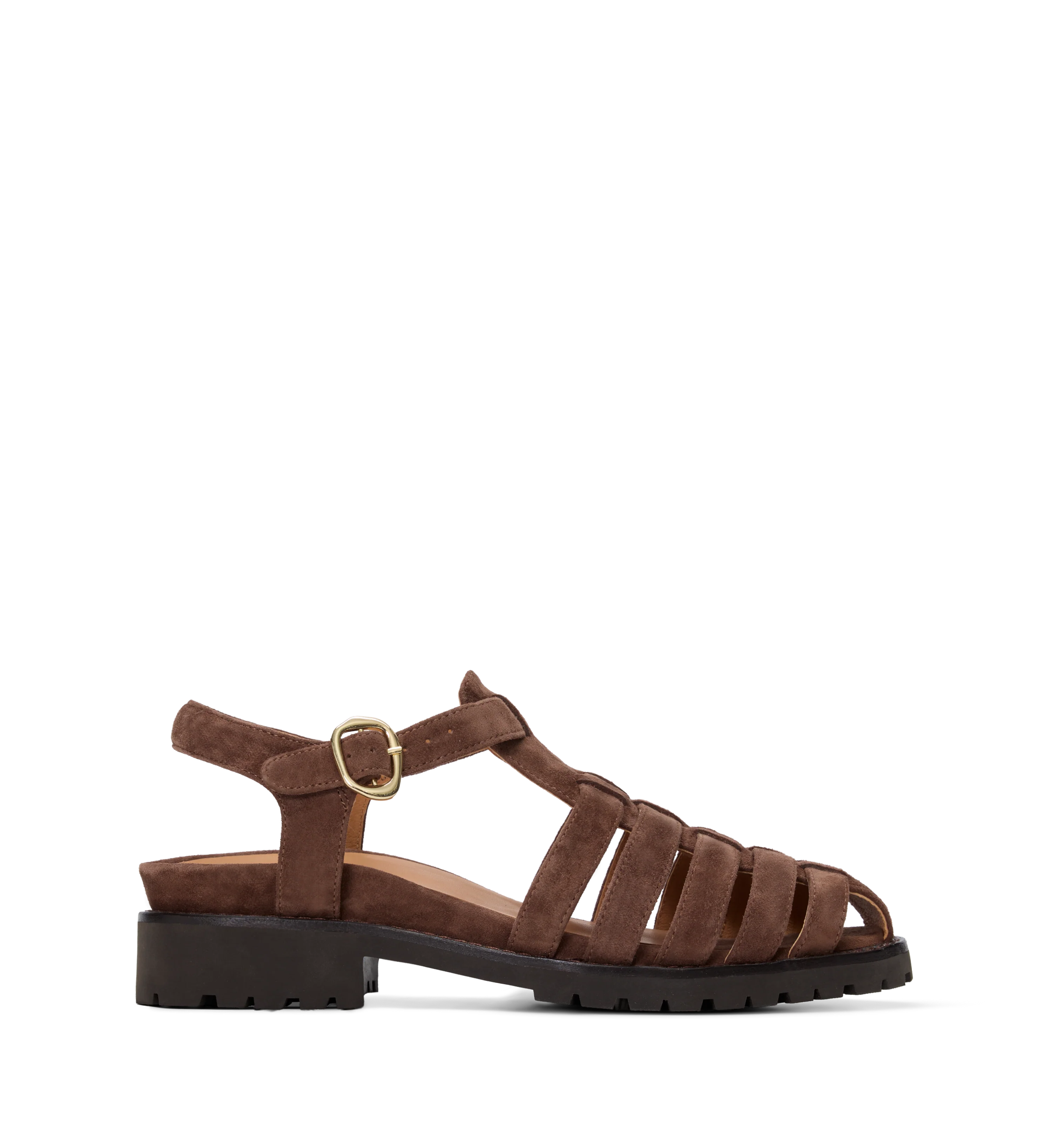 Bittern Chocolate Brown Suede Casual Flats