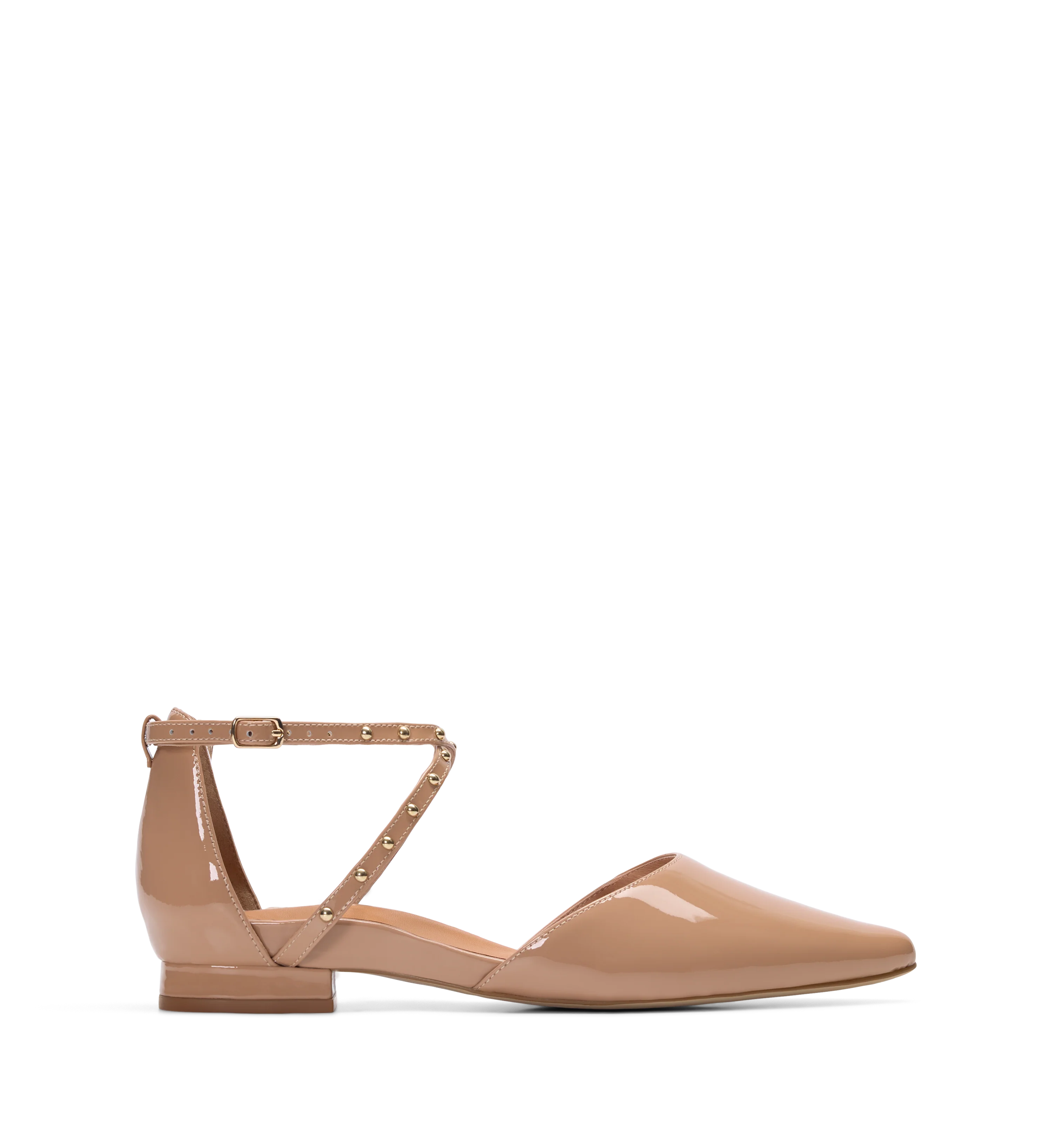 Grackle Dark Blush Patent Leather Flats
