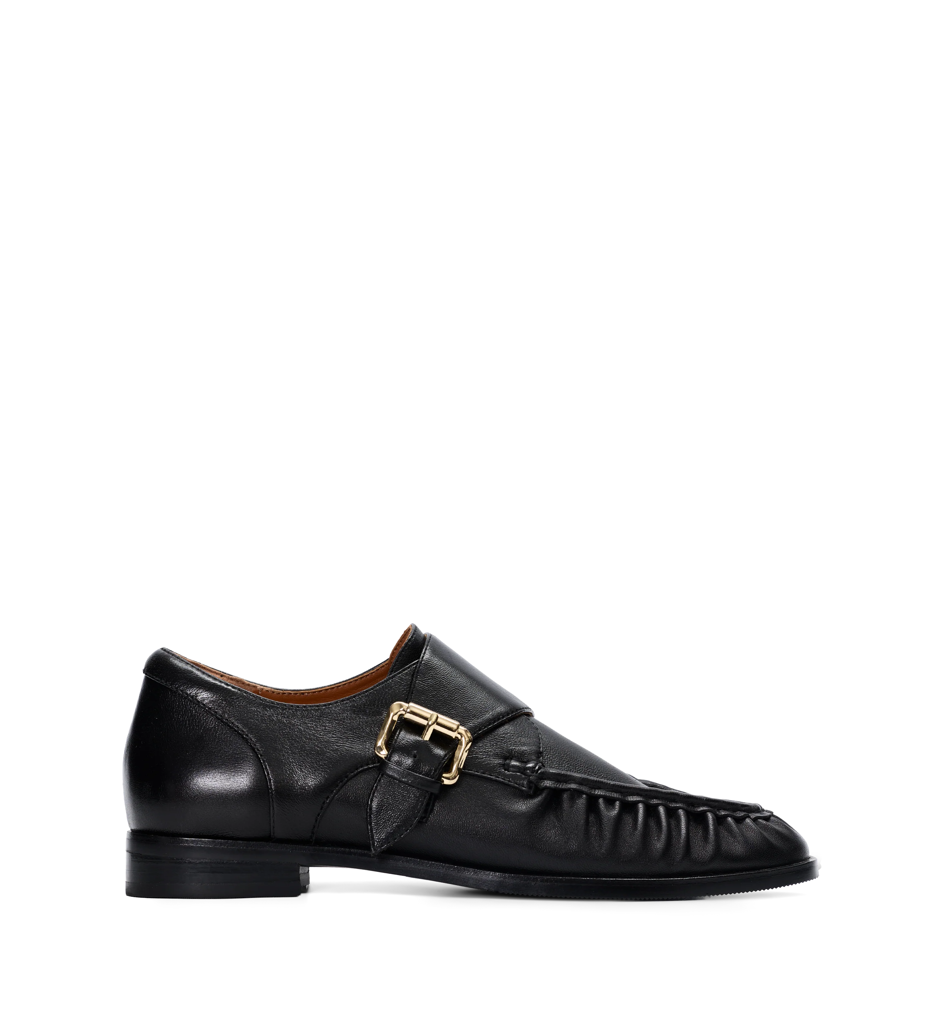 Curruca Black Leather Monks & Laceups