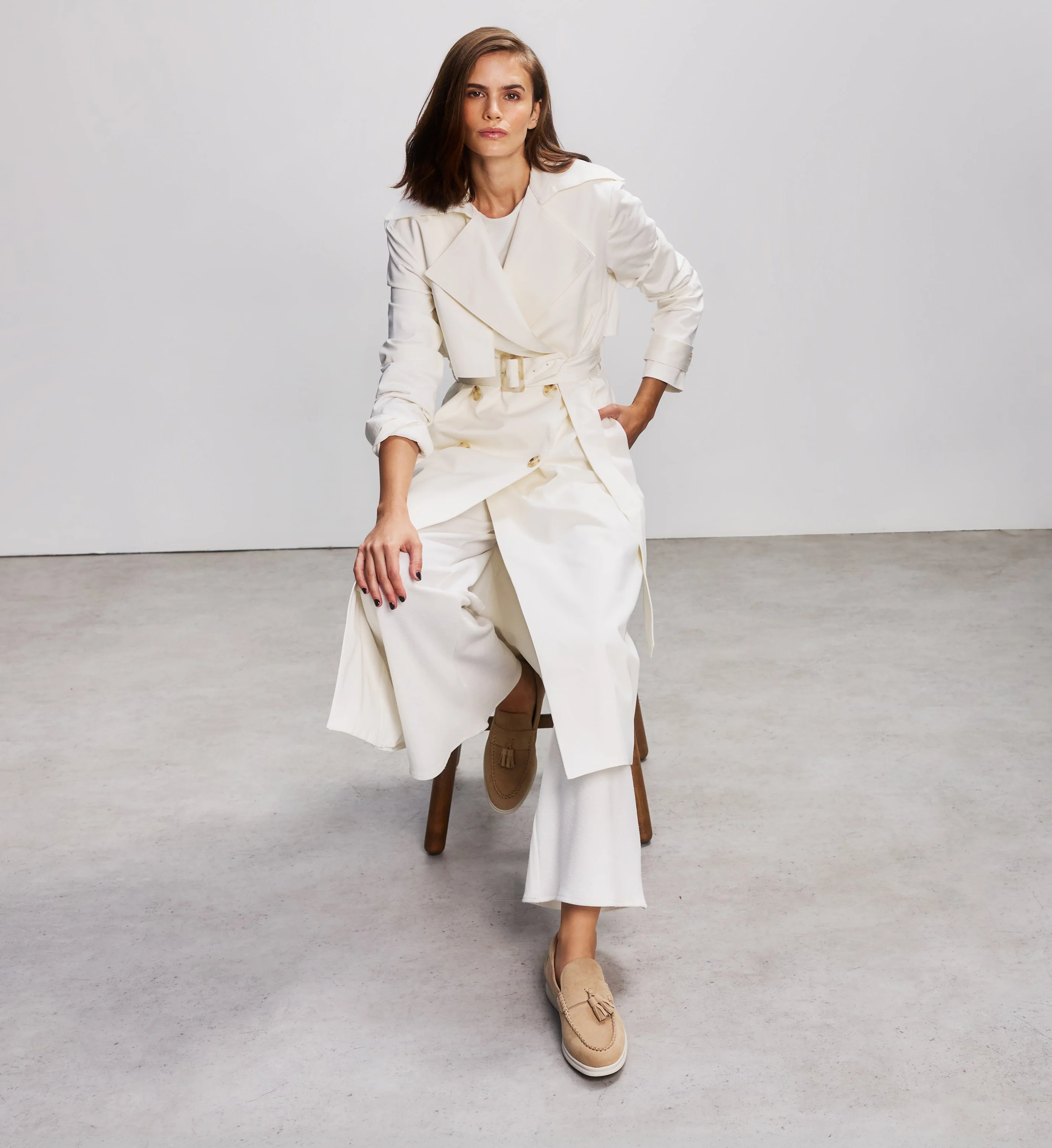 Takahe Almond Suede Loafers