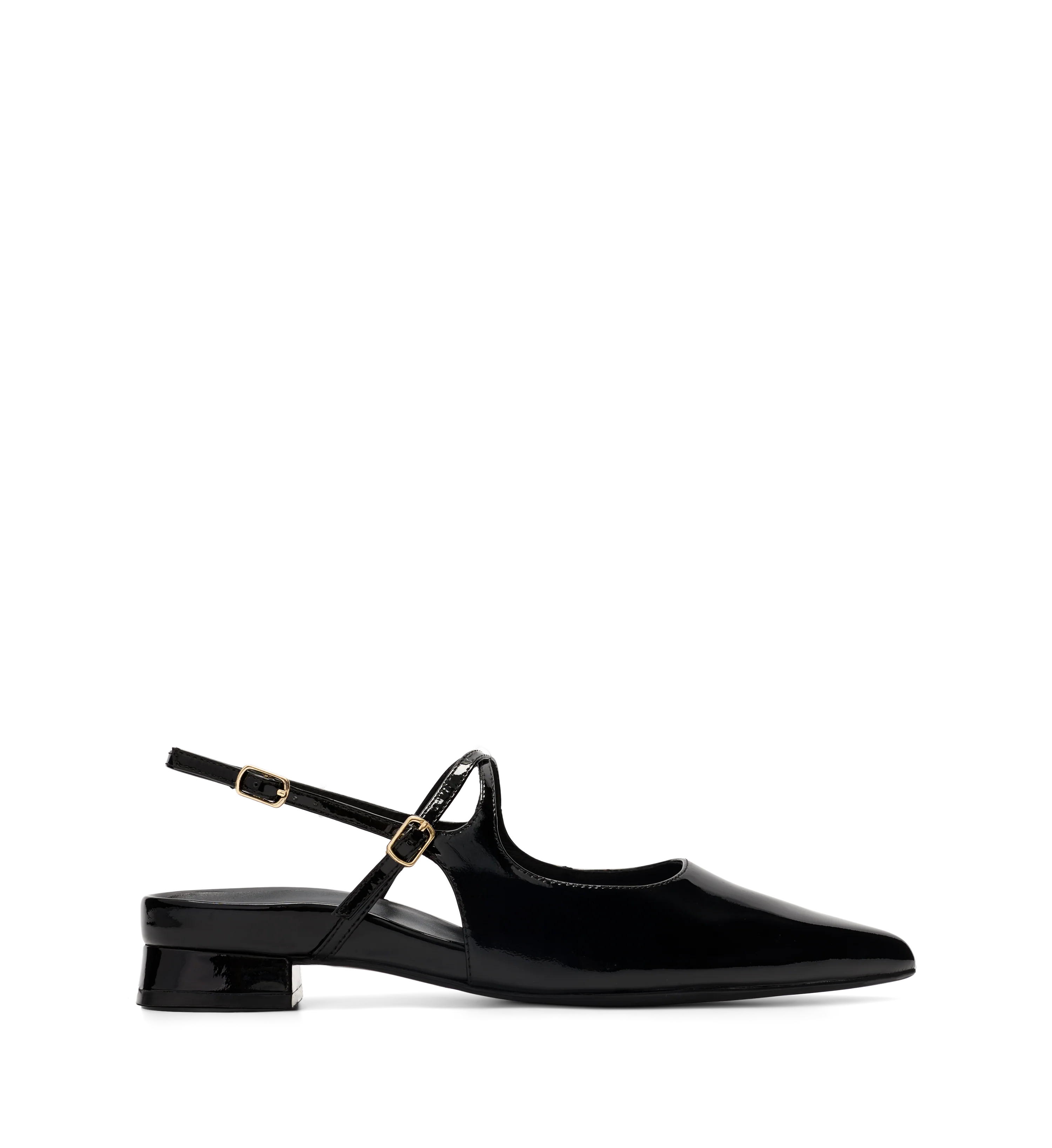 Osprey Black Patent Leather Flats
