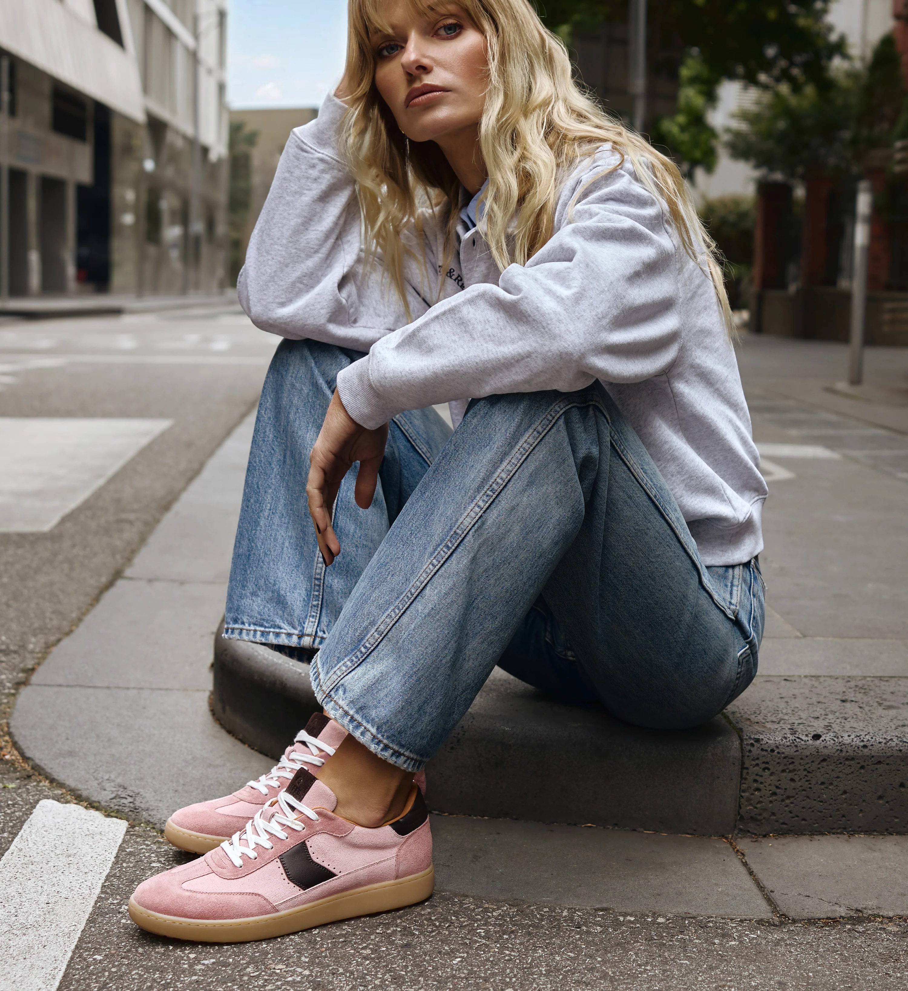 Amakihi Rose Pink Haze Suede & Leather Sneakers