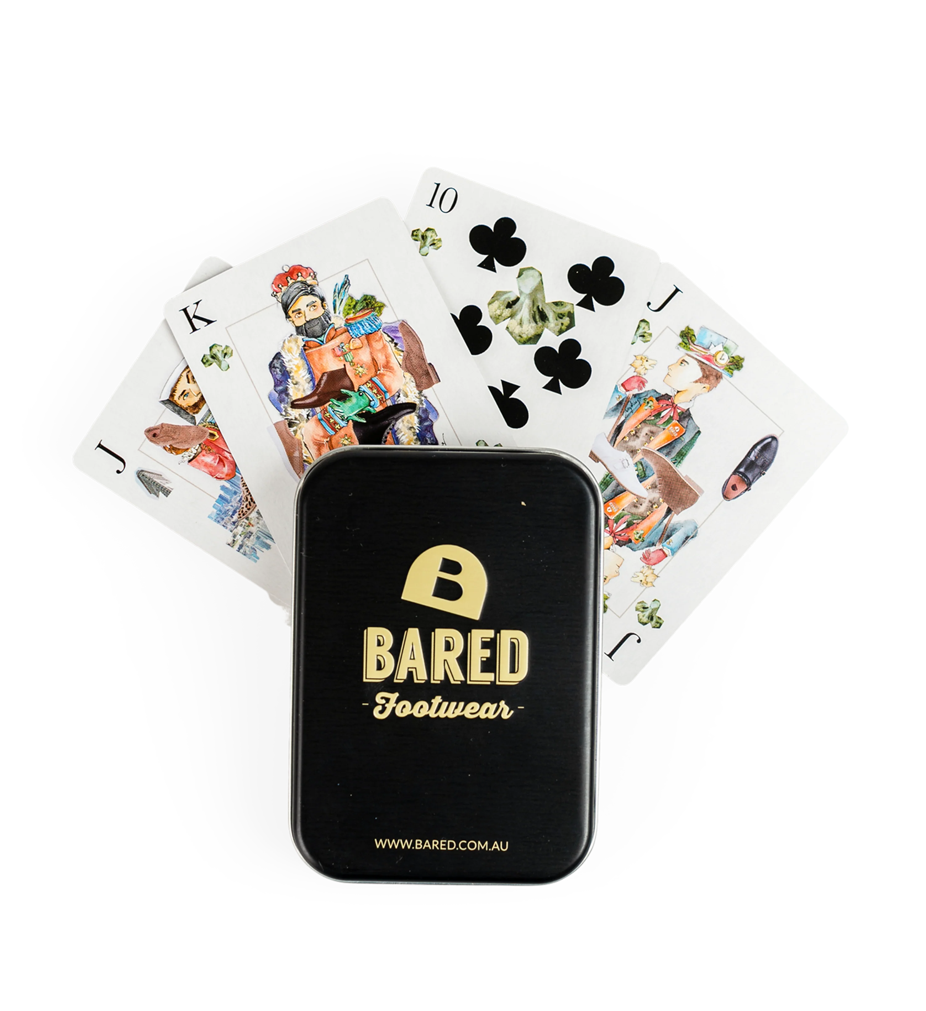 Bared Playing Cards Black & White Games