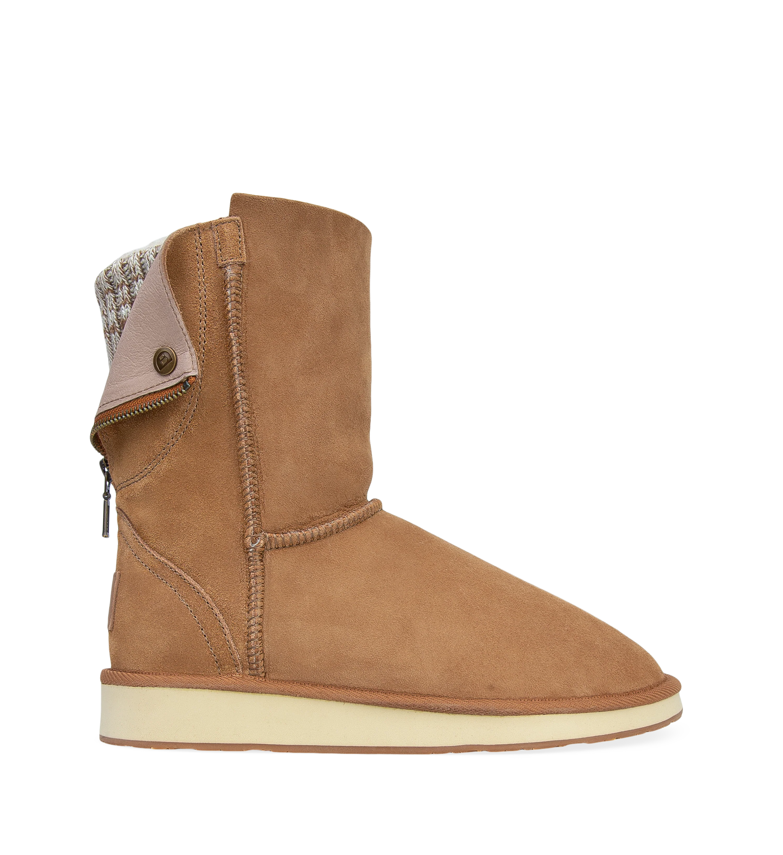 Knitted Home Boot 2 Chestnut