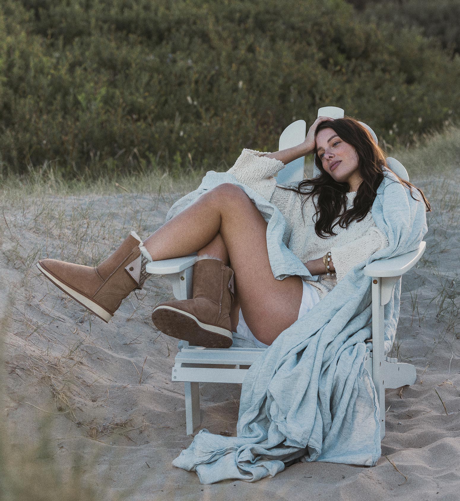 Knitted Home Boot 2 Chestnut