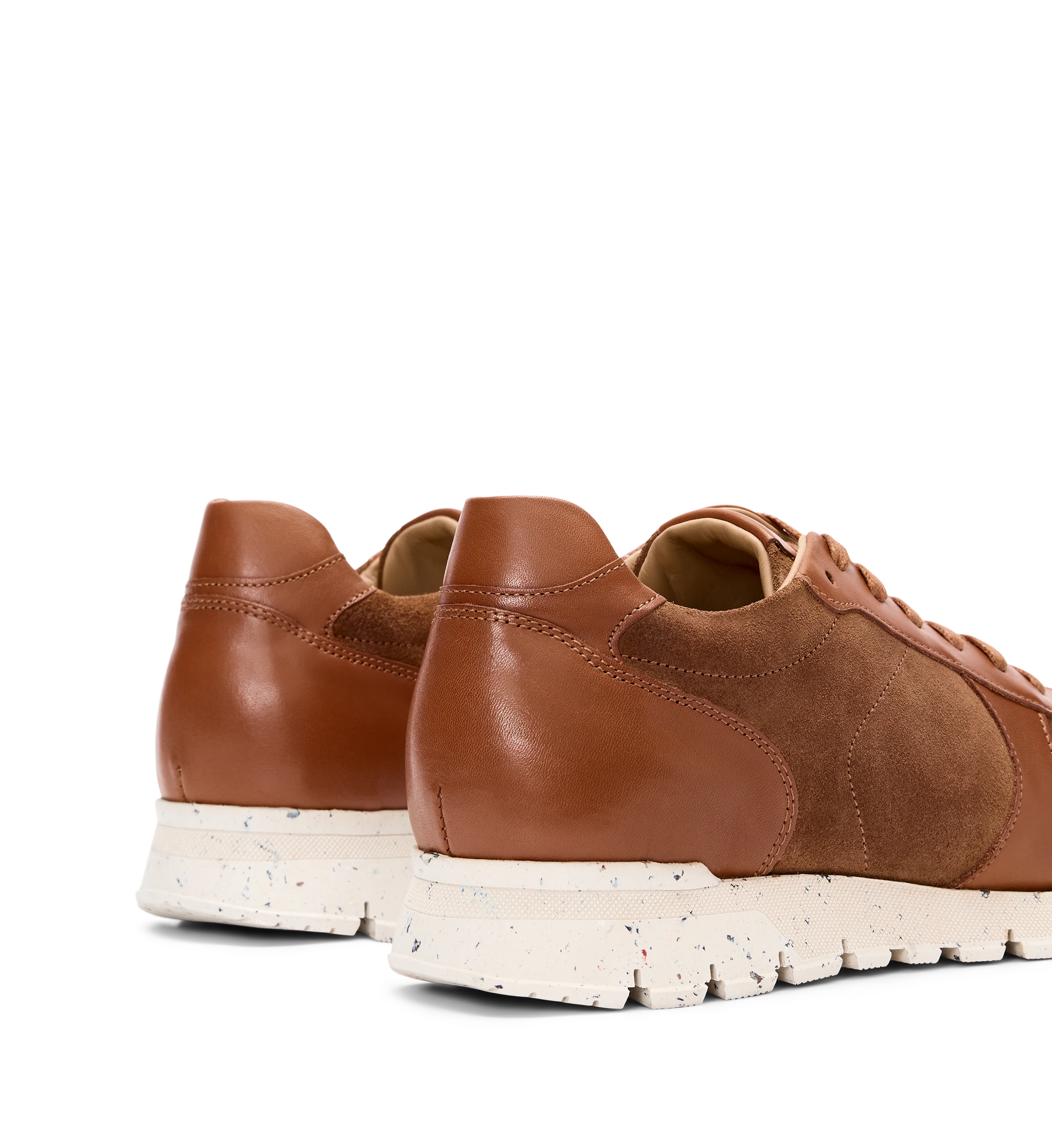 Erbium Tan Leather Sneakers