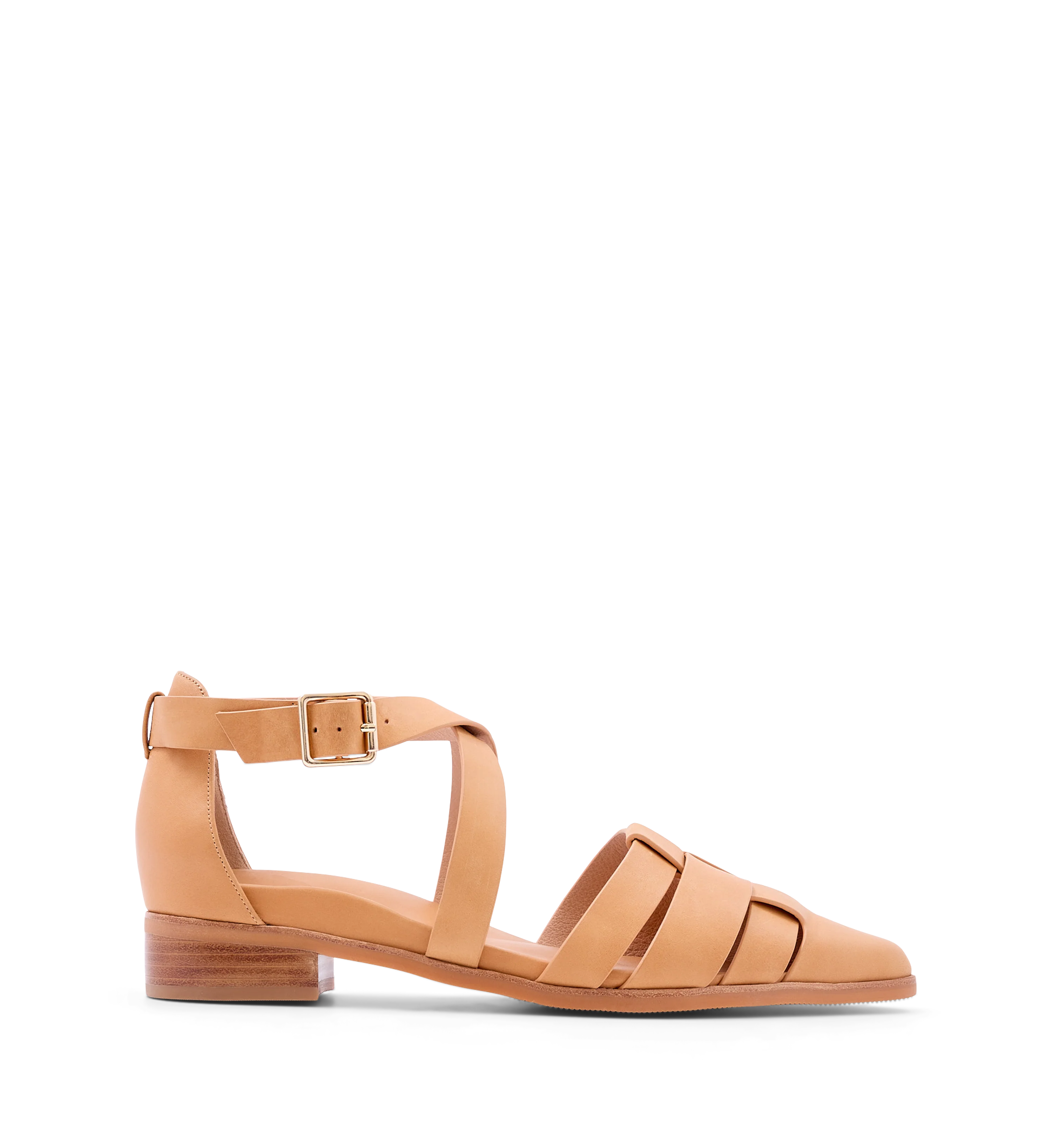 Pardusco Tan Leather Flats