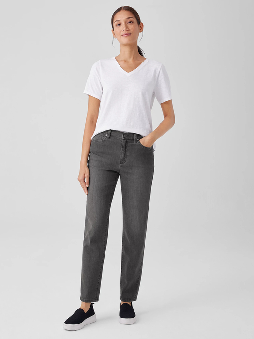 Organic Cotton Stretch Slim Jean | eileen fisher outlet