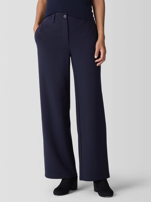 Washable Flex Ponte Wide Trouser Pant | eileen fisher outlet