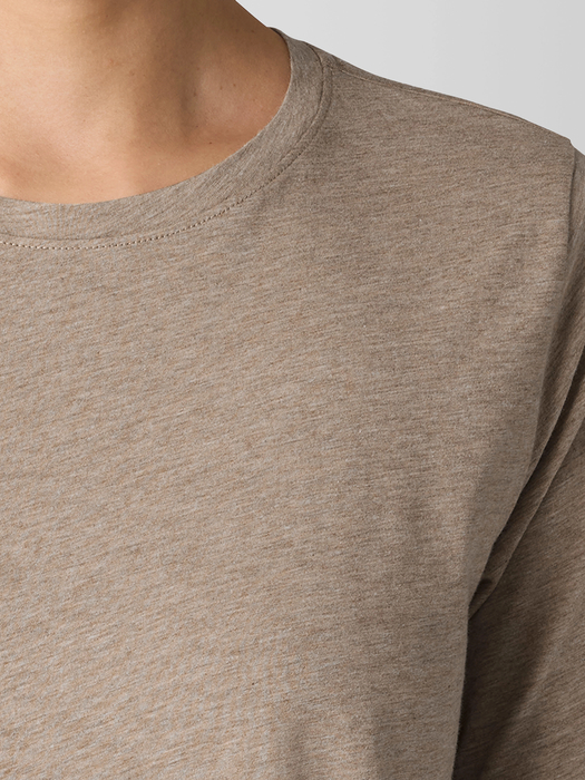 Mélange Fine Organic Cotton JerseyLong-Sleeve Tee | eileen fisher outlet