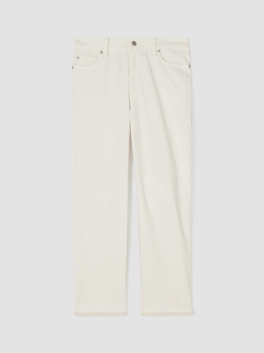 Undyed Organic Cotton Denim Straight Jean | eileen fisher outlet
