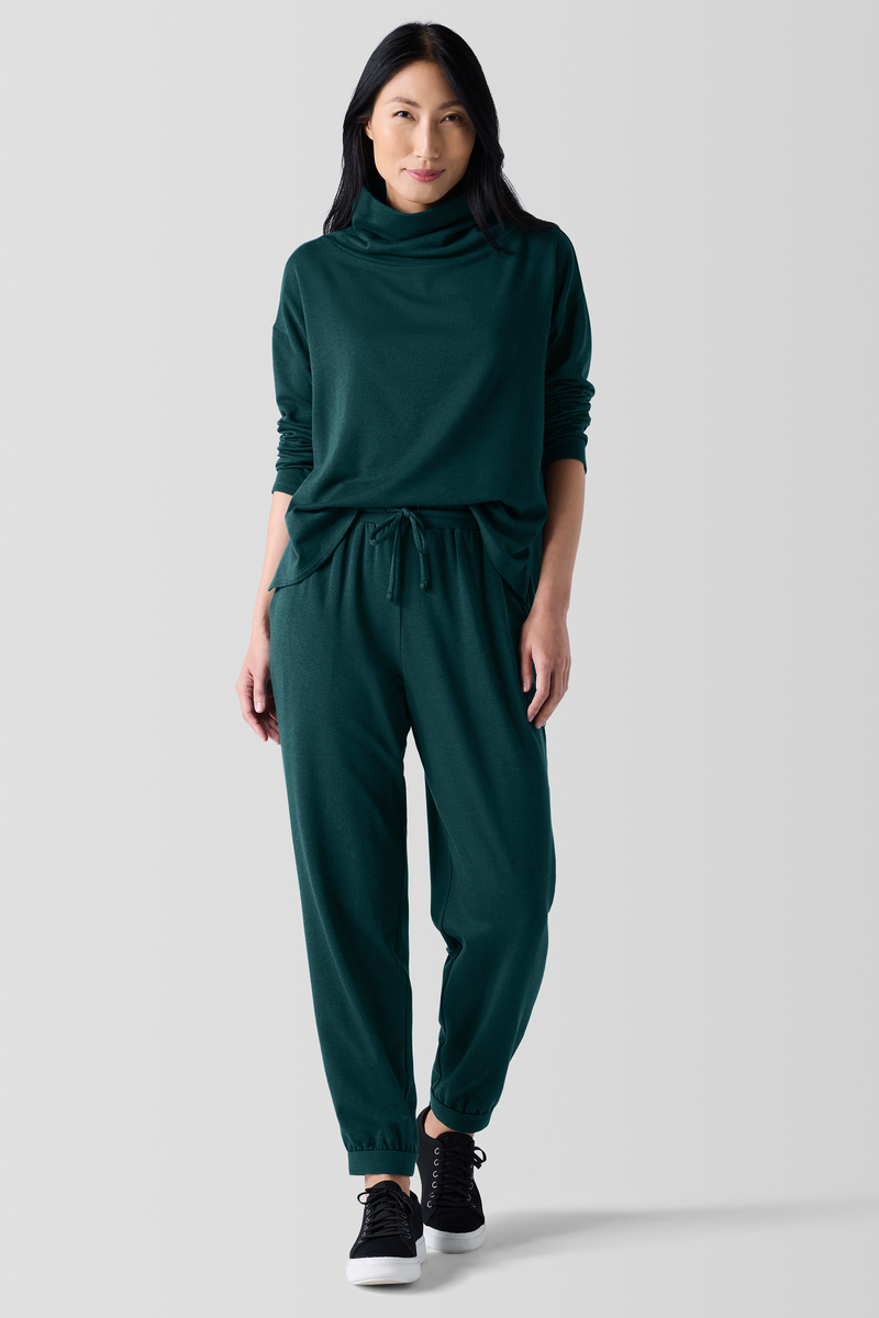 Cozy Brushed Terry Hug Box-Top | eileen fisher outlet