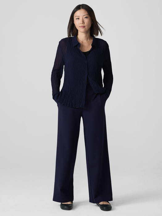 Washable Flex Ponte Wide Trouser Pant | eileen fisher outlet
