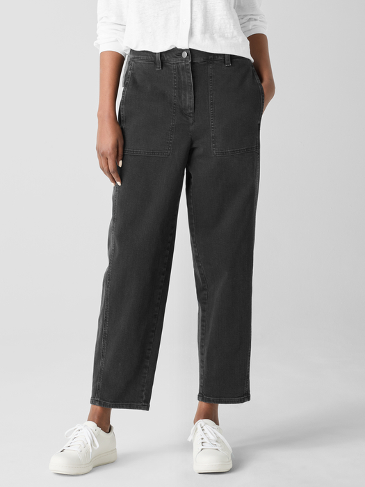 Cotton Stretch DenimLantern Jean | eileen fisher outlet