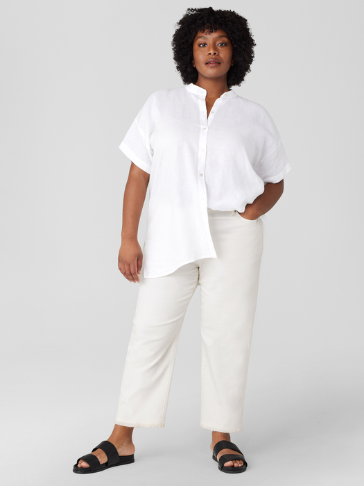 Undyed Organic Cotton Denim Straight Jean | eileen fisher outlet