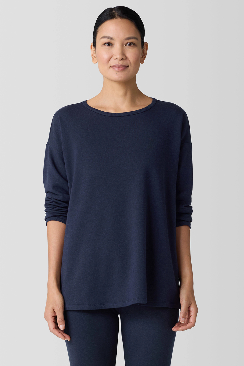 Cozy Brushed Terry Hug High-Waisted Leggings | eileen fisher outlet