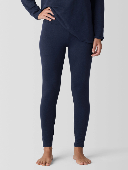 Cozy Brushed Terry Hug High-Waisted Leggings | eileen fisher outlet