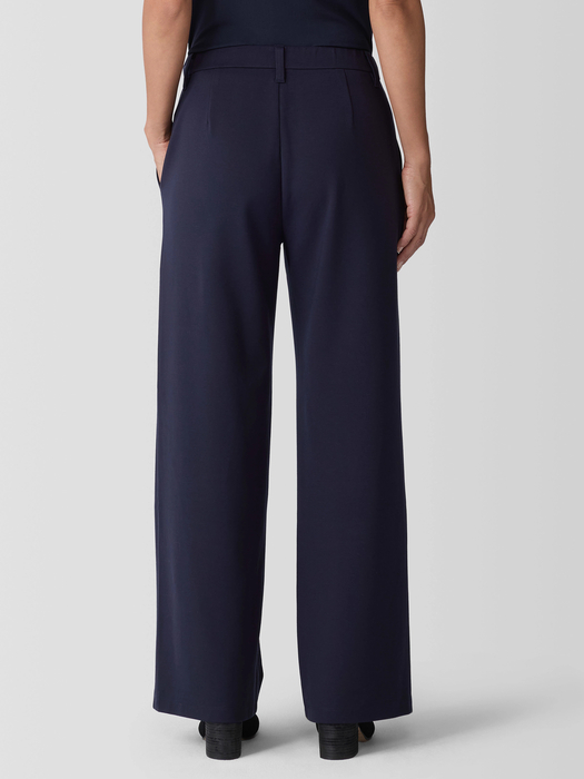 Washable Flex Ponte Wide Trouser Pant | eileen fisher outlet