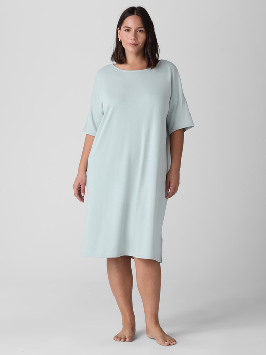 Organic Cotton Interlock Sleep Dress | eileen fisher outlet