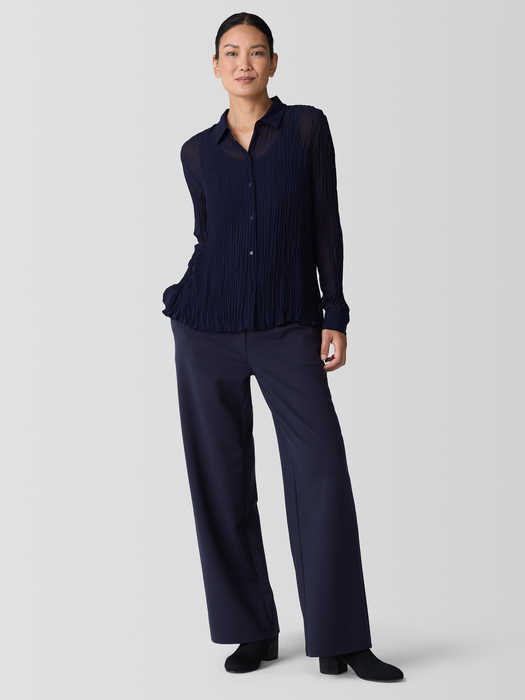 Washable Flex Ponte Wide Trouser Pant | eileen fisher outlet